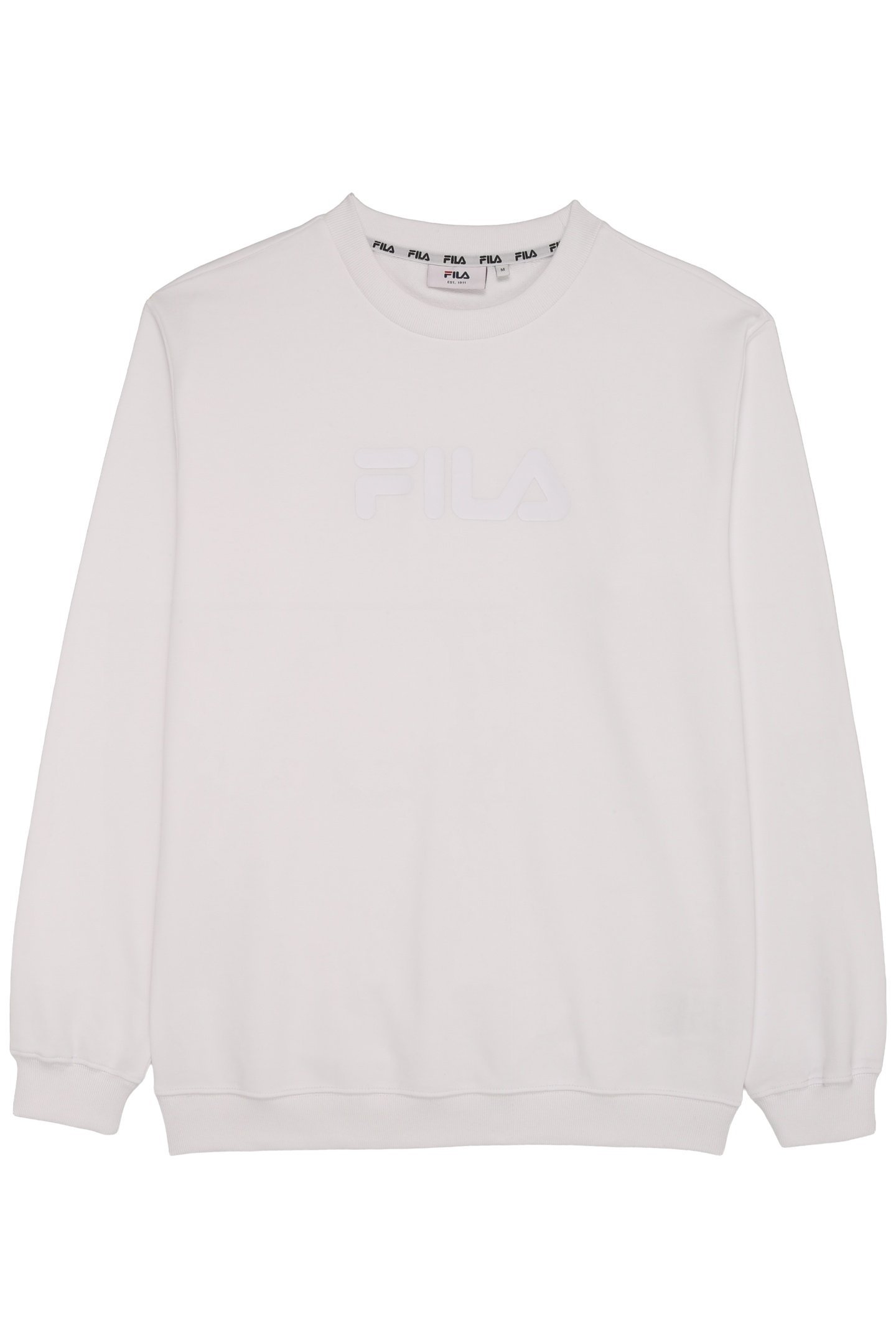 UNISEX ZANTEN LOGO CREW SWEAT BRIGHT WHITE 1