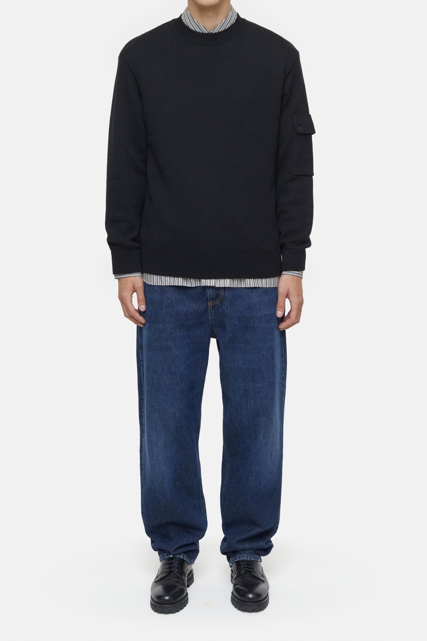 CREWNECK JUMPER KNITS BLACK 2