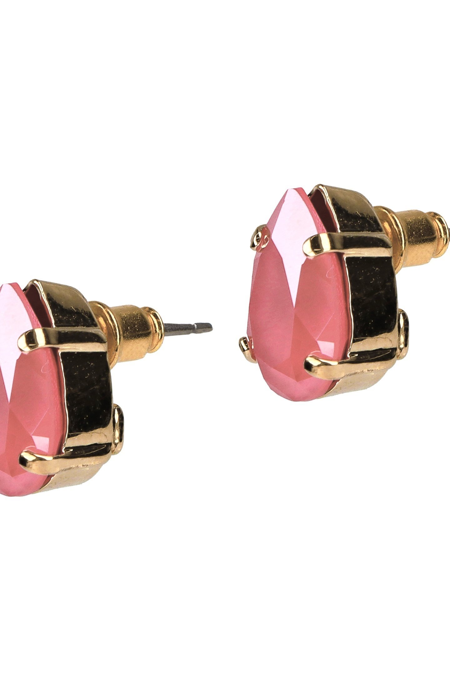 CORAL DROP EARPINS 4