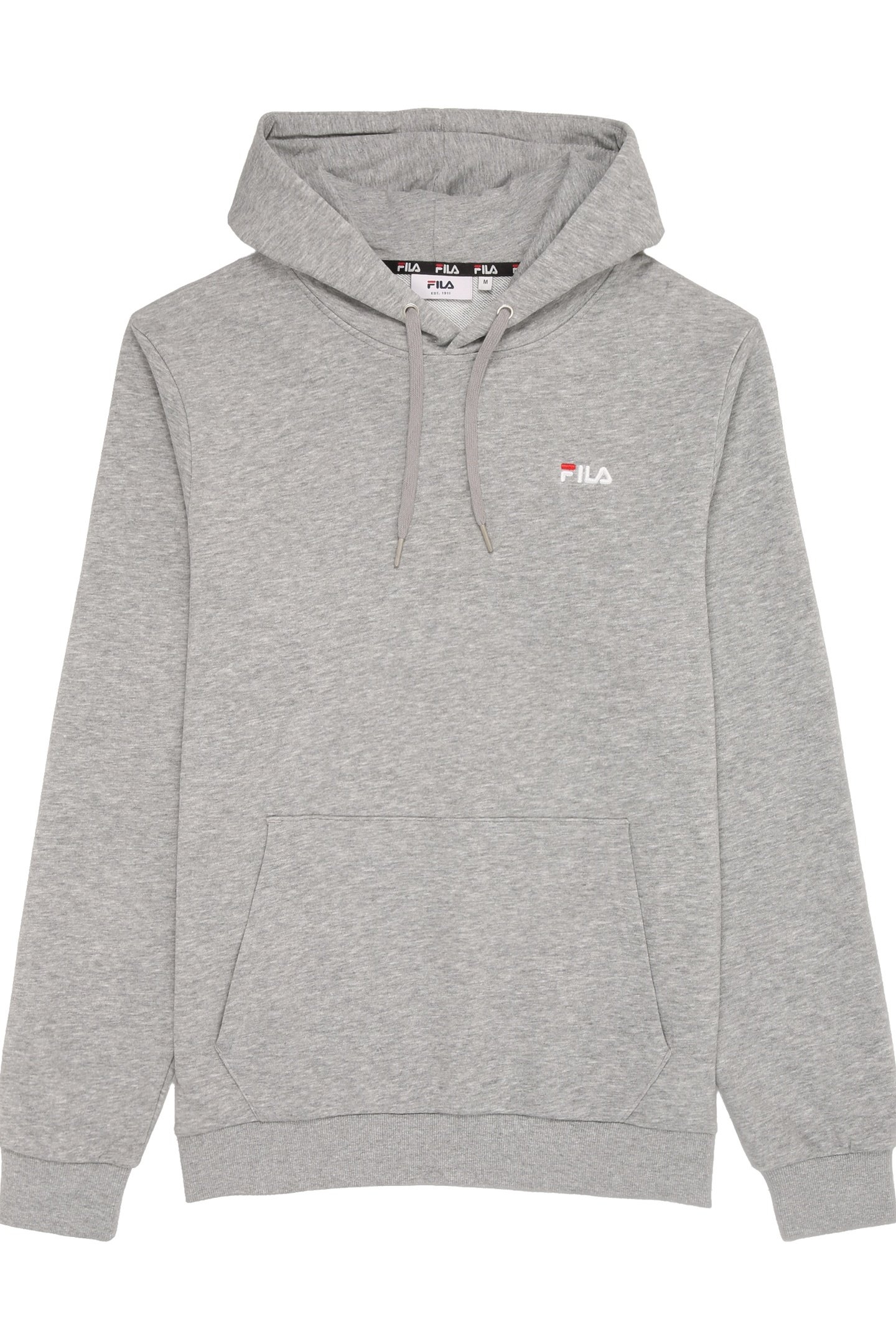ZEVENAR LOGO HOODIE MEDIUM GREY MELANGE 1