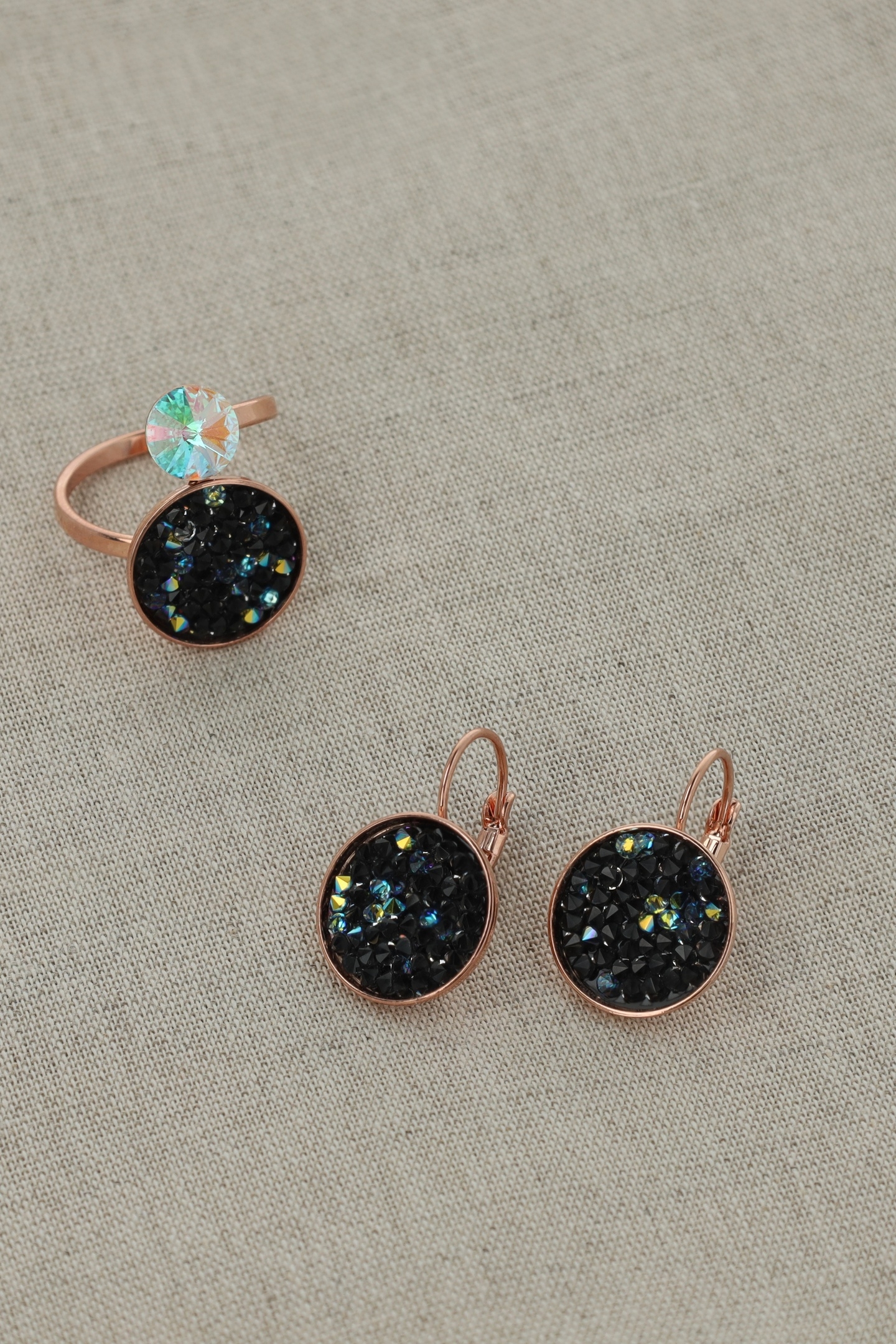 CLASSIC ROCKS EARRINGS BLACK 5