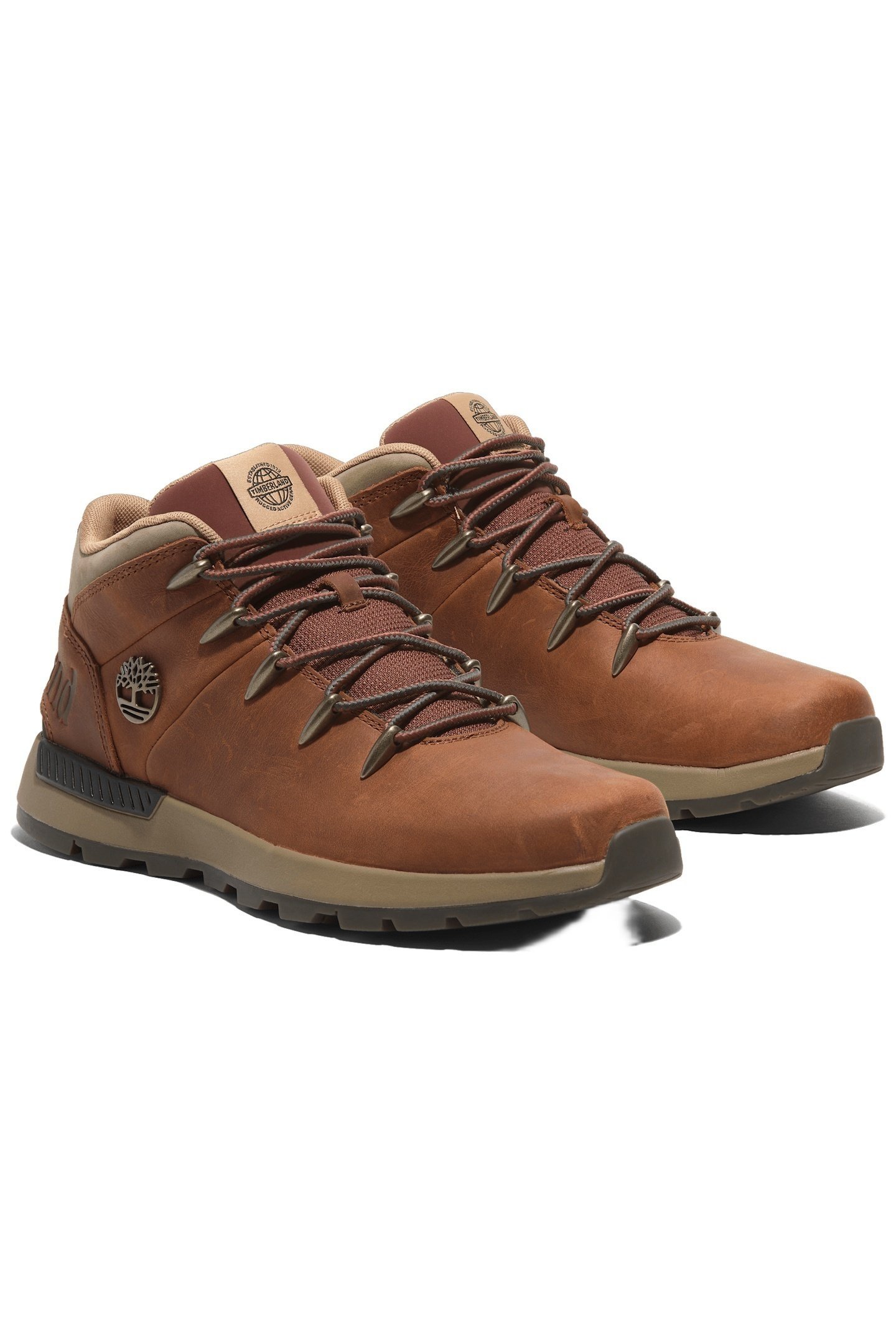 SPRINT TREKKER MID LACE UP SNEAKER MEDIUM ORANGE FULL GRAIN 4