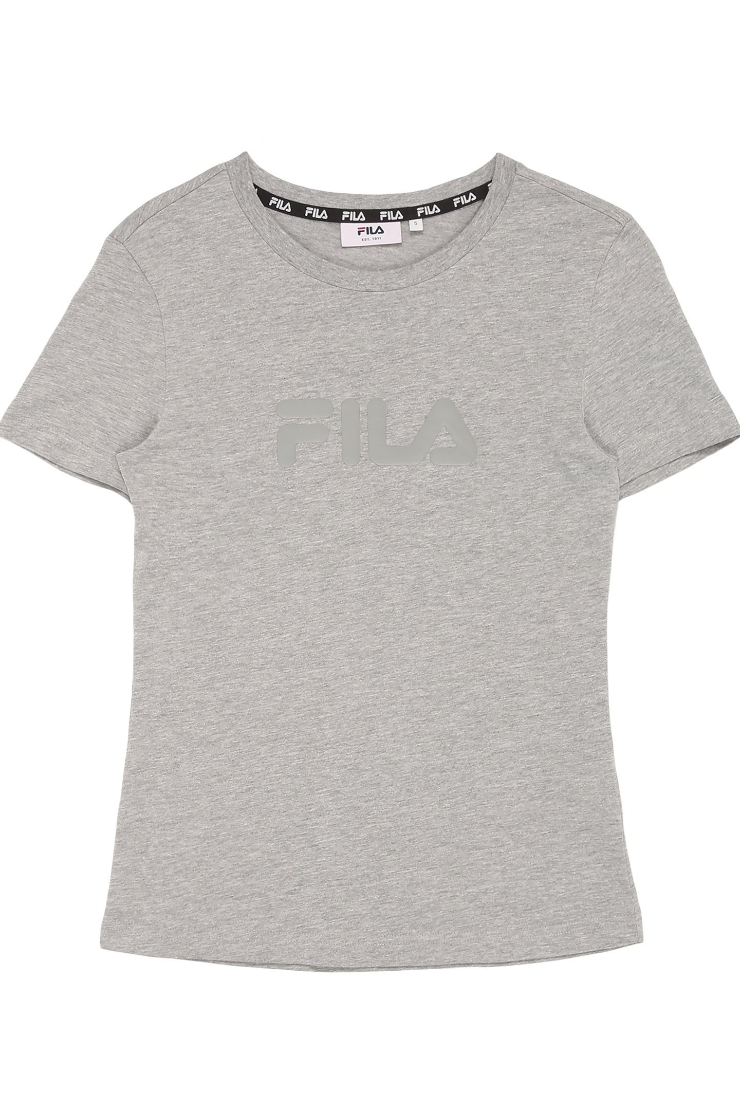 ZADORA LOGO T-SHIRT MEDIUM GREY MELANGE 1