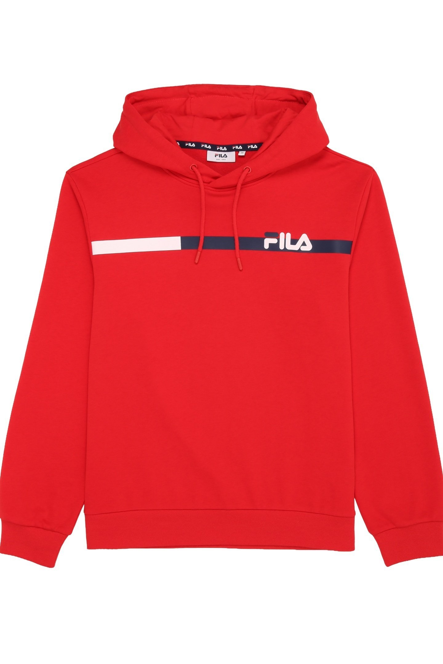 SANFORD HOODY WITH BLOCK STRIPES TRUE RED 1