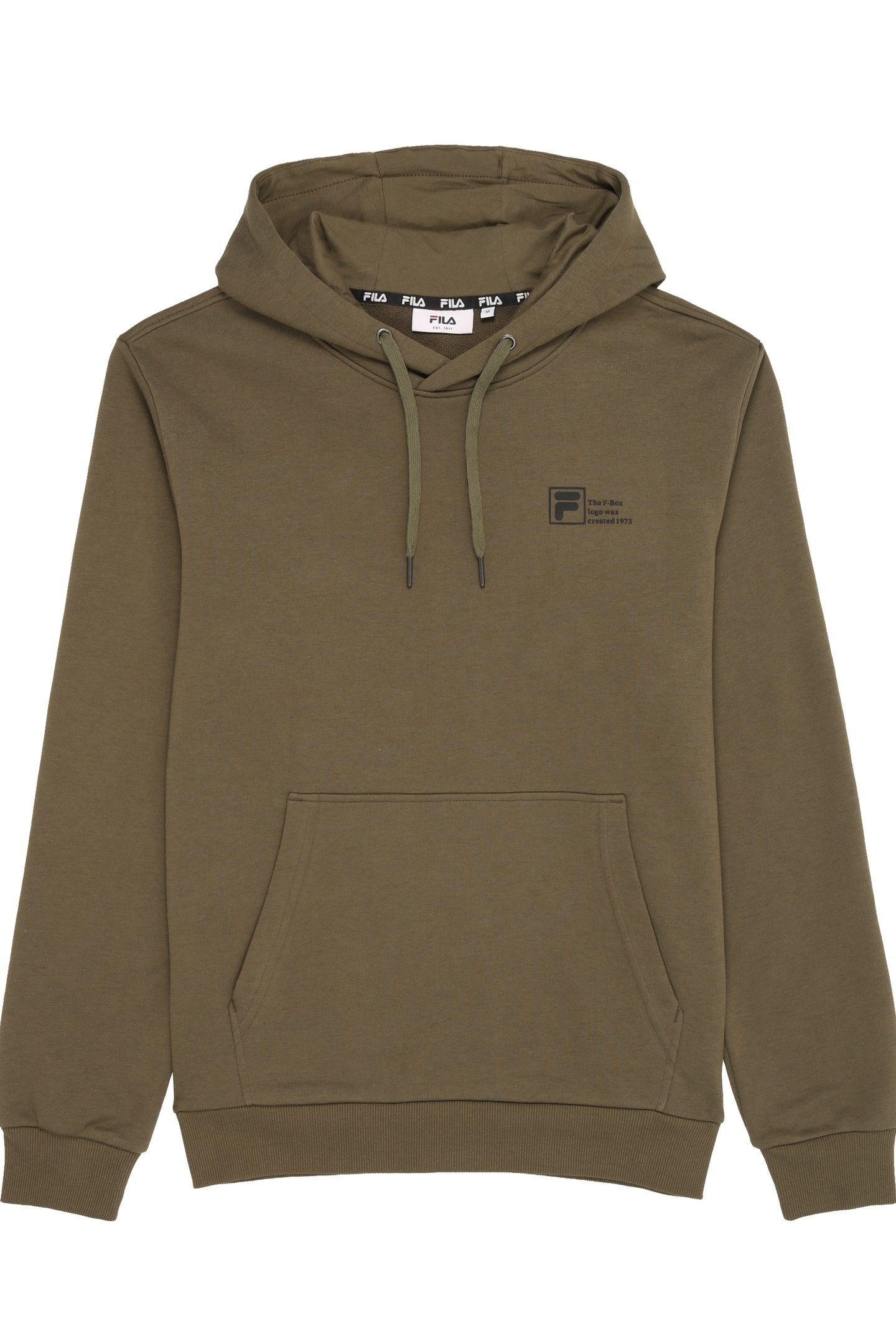 ZWICKAU GRAPHIC LOGO HOODIE OLIVE NIGHT 1