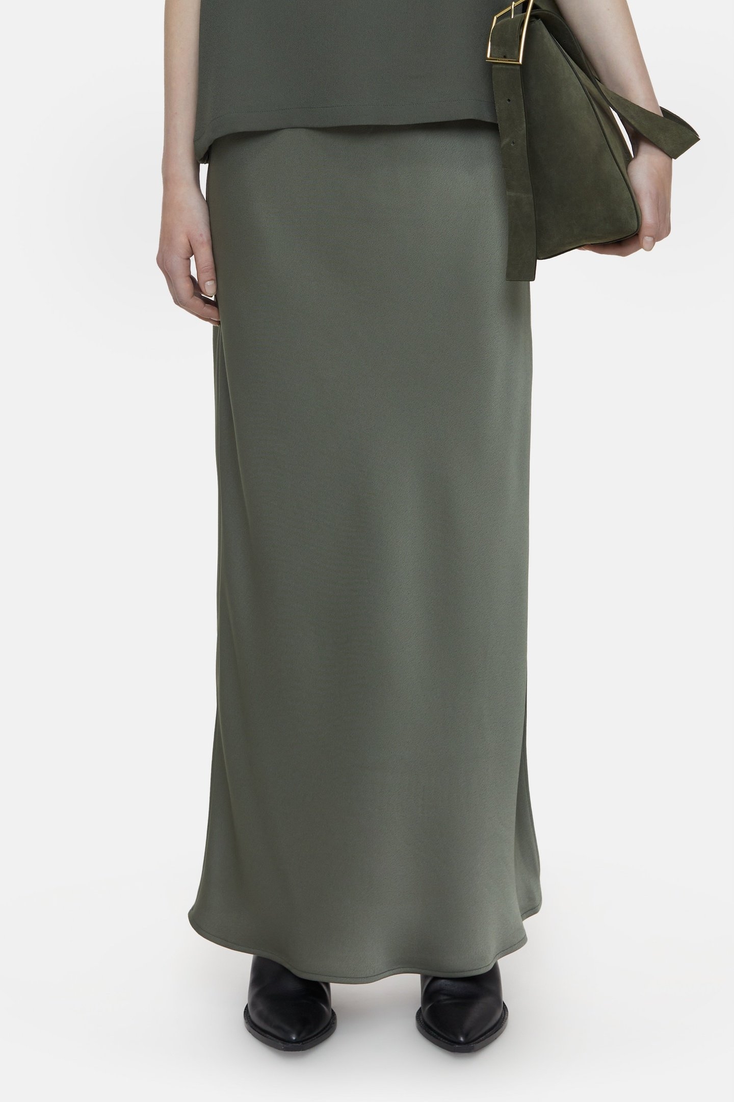 BIAS SKIRT GREEN WEED 2