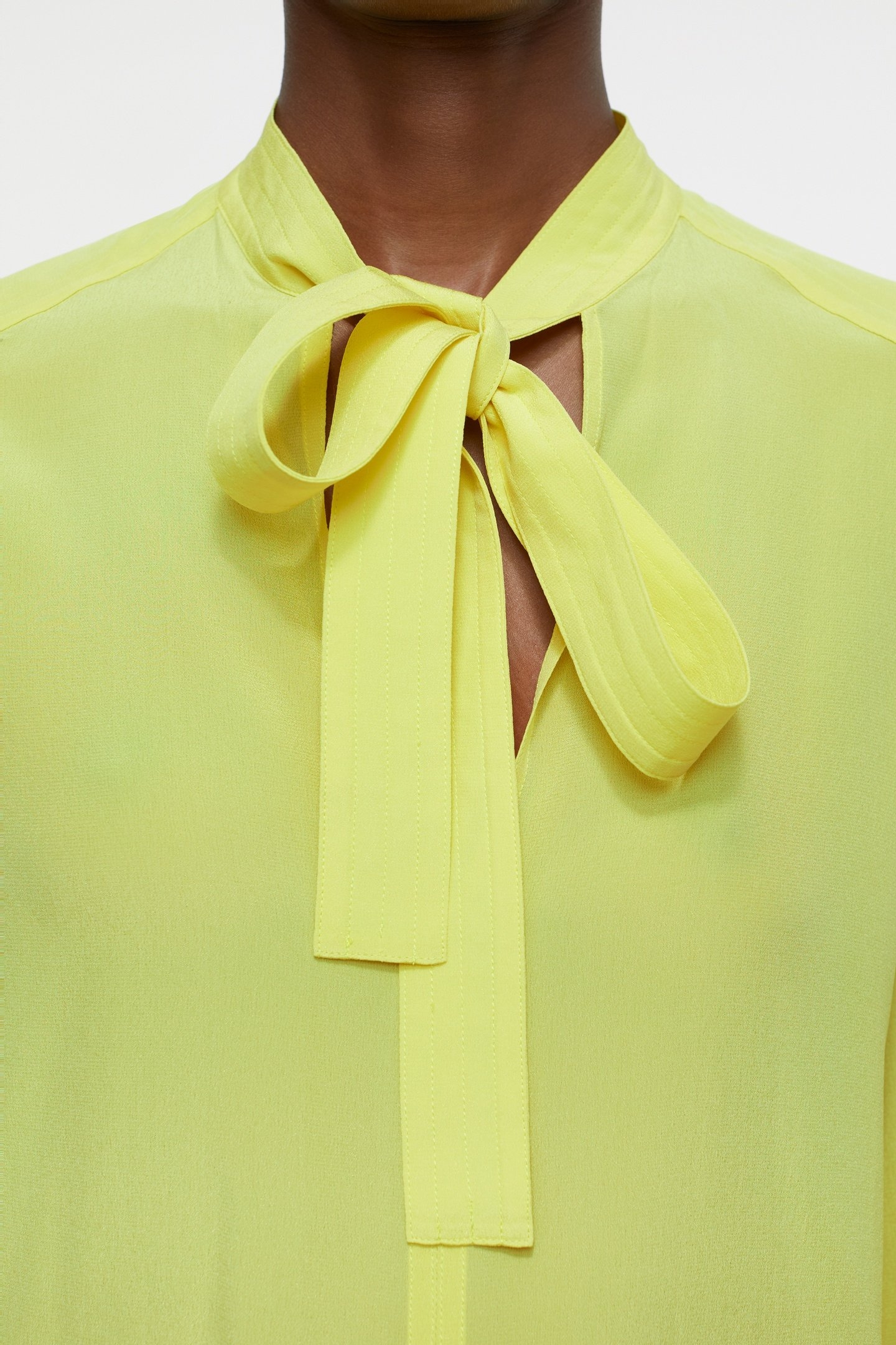 BLOUSE WITH STRAPS PRIMARY YELLOW 8