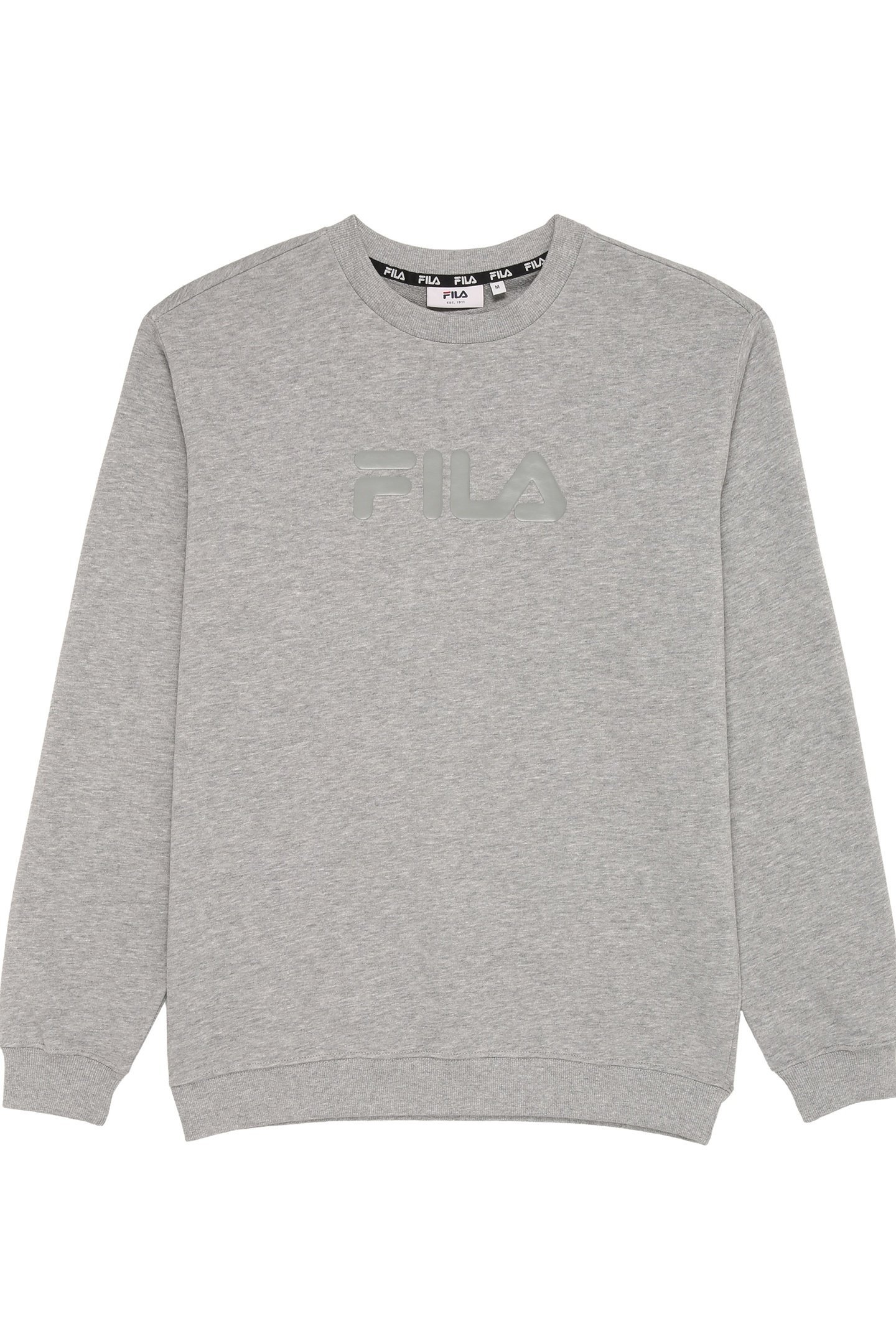 UNISEX ZANTEN LOGO CREW SWEAT MEDIUM GREY MELANGE 1