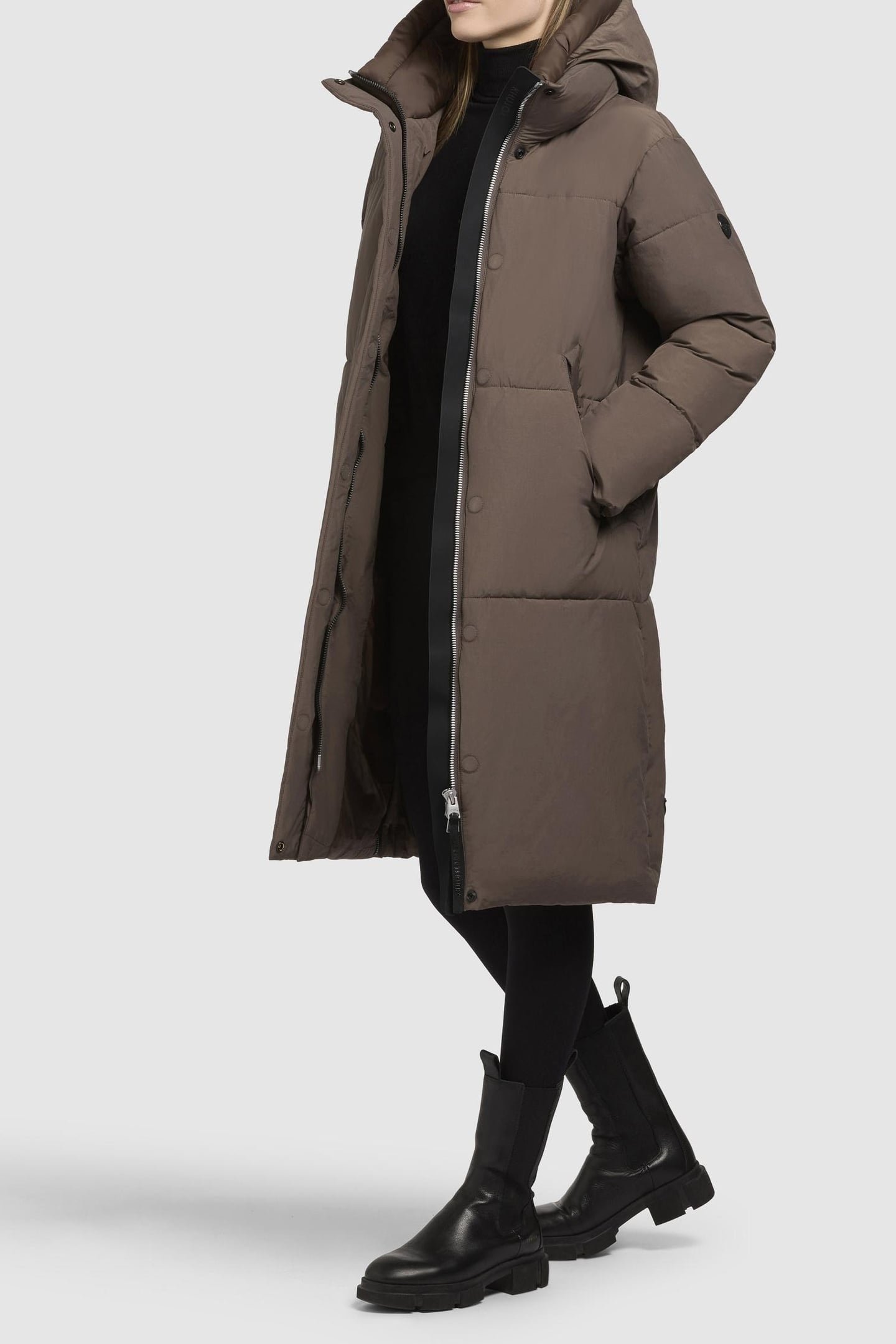 ALIMA COAT STONE TAUPE 1