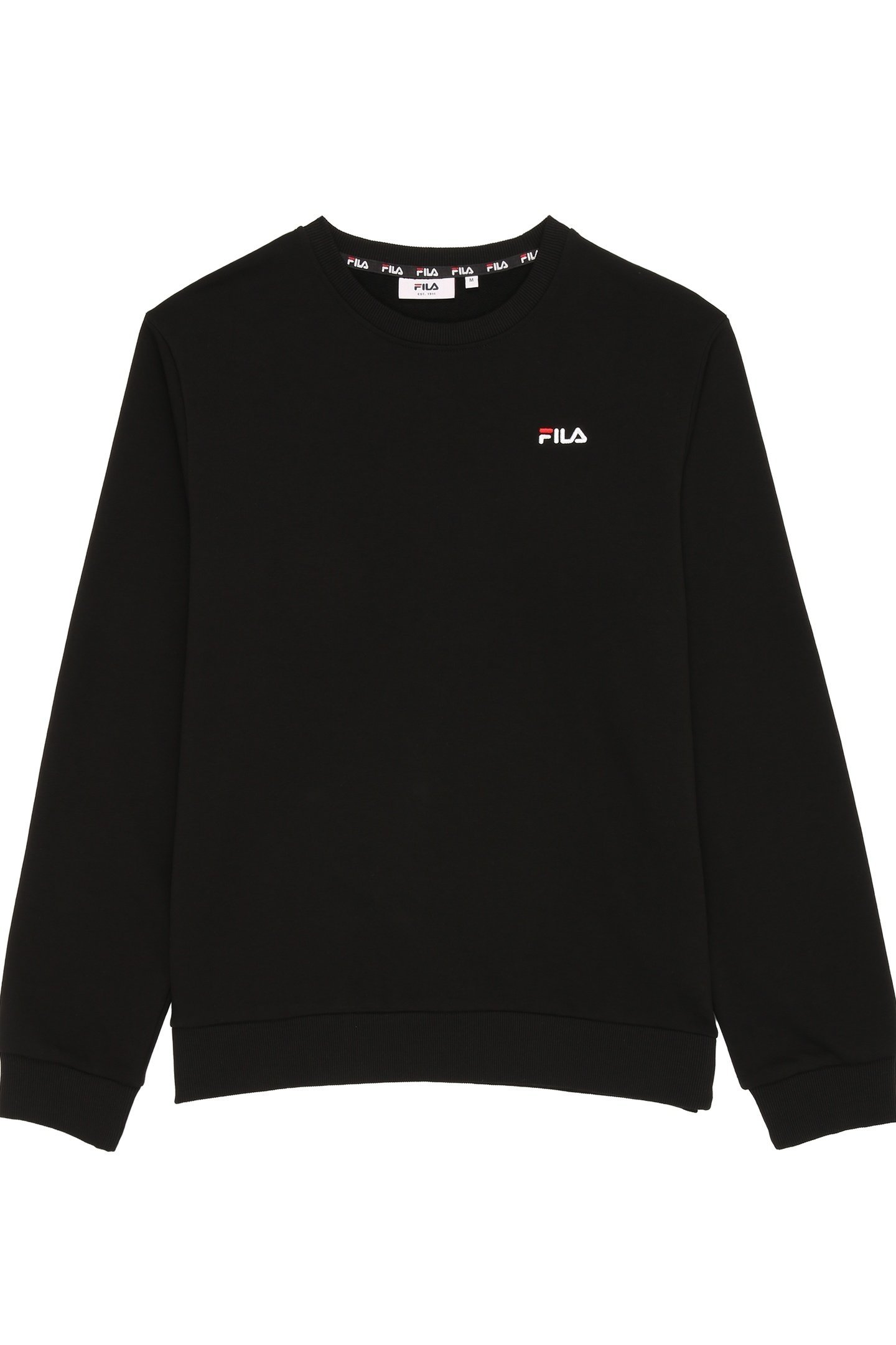 ZNIN LOGO CREW SWEAT BLACK 1