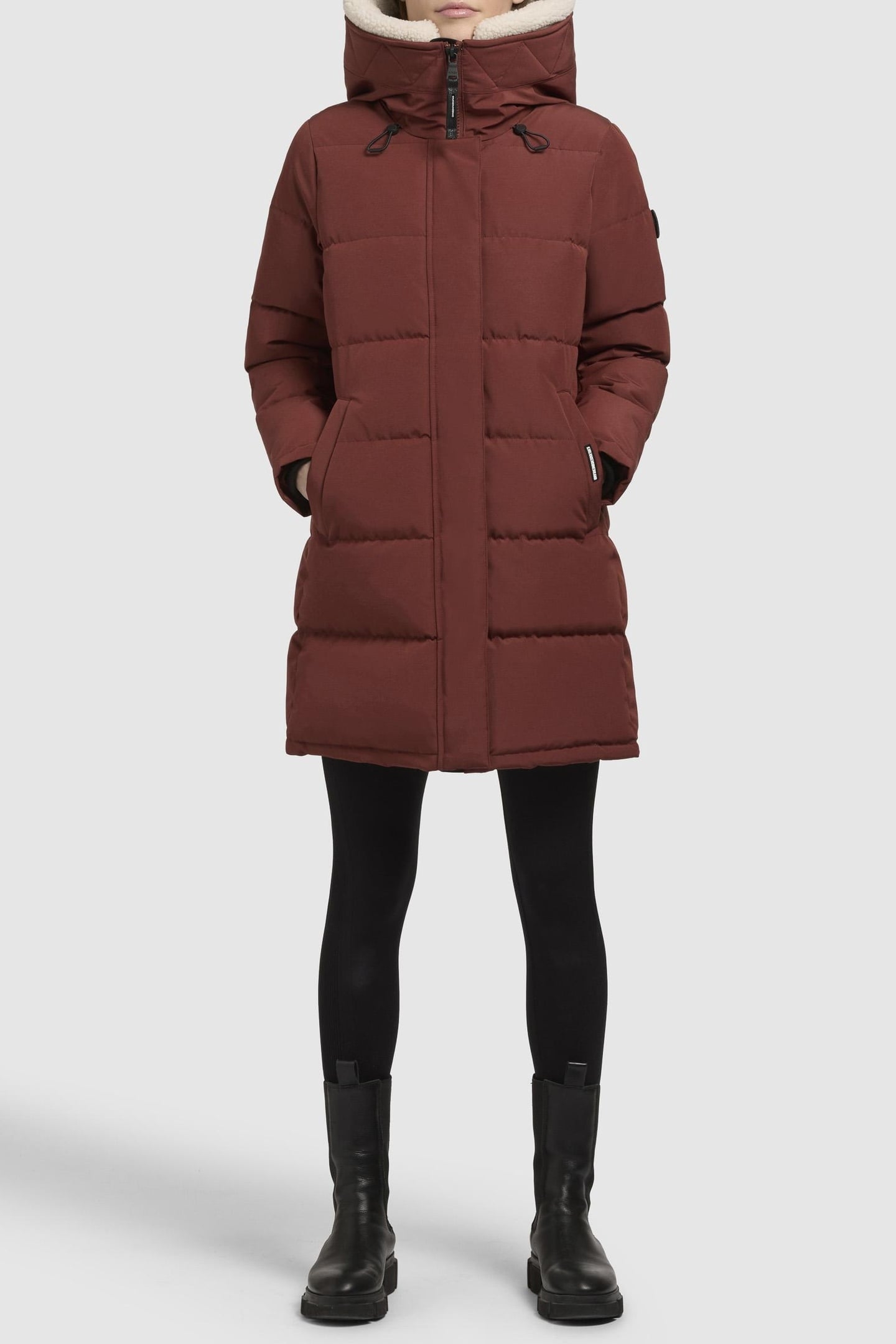 FALTD TEDDY COAT COCONUT BROWN 2