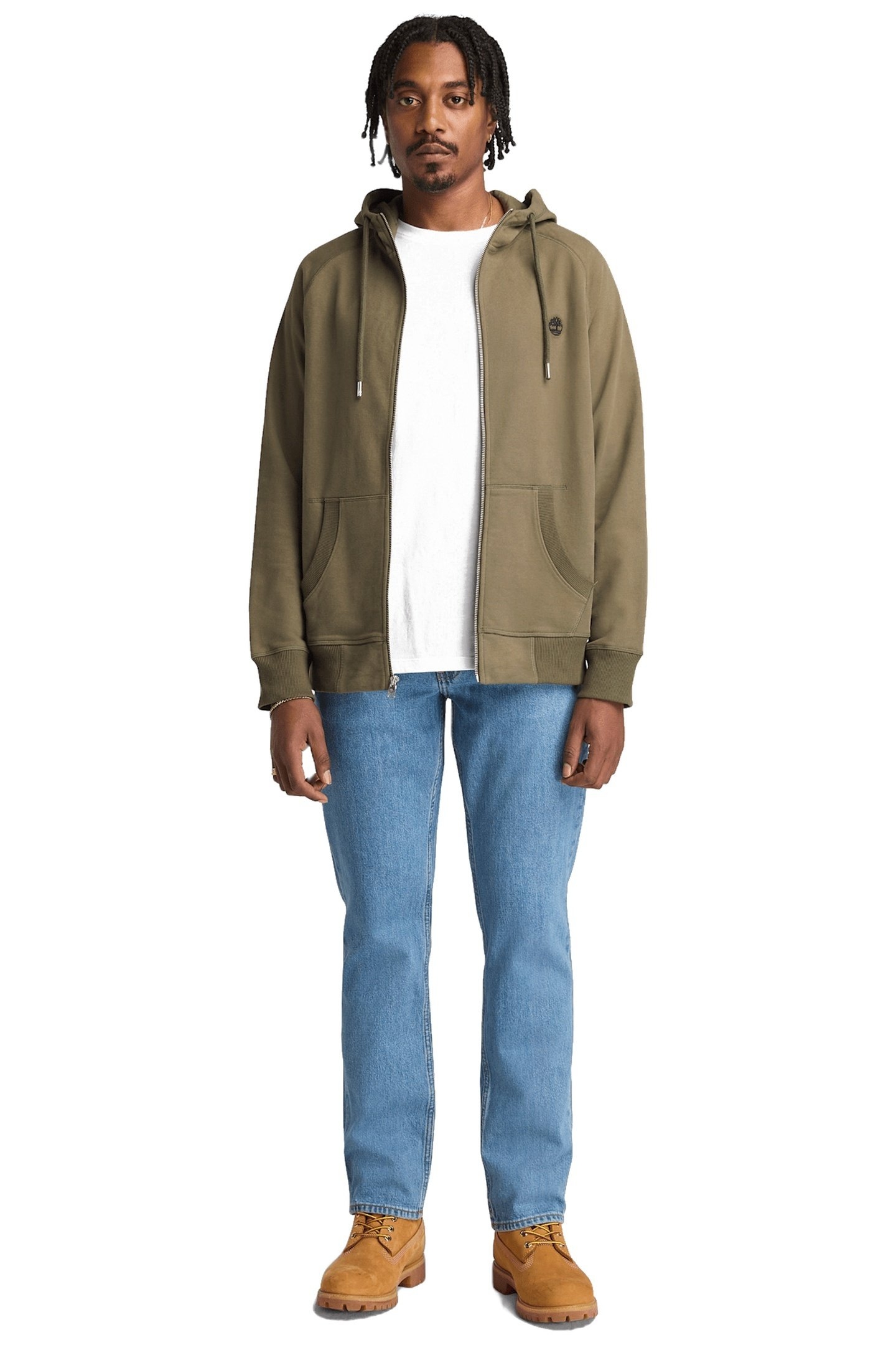 EXETER RIVER LOOPBACK FULL ZIP HOODIE LEAF GREEN 2