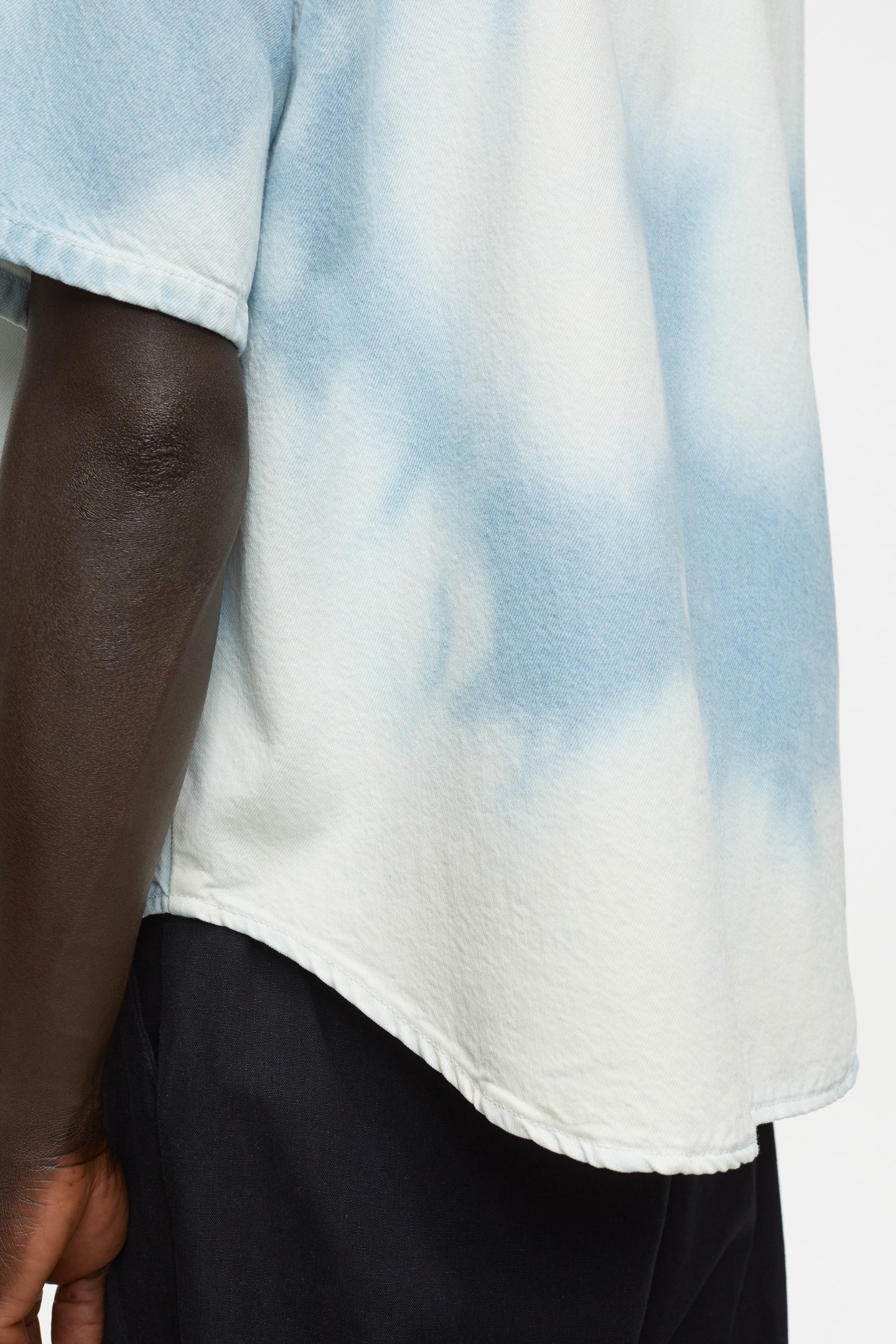 SHORT SLEEVE WESTERN SHIRT LIGHT BLUE 6