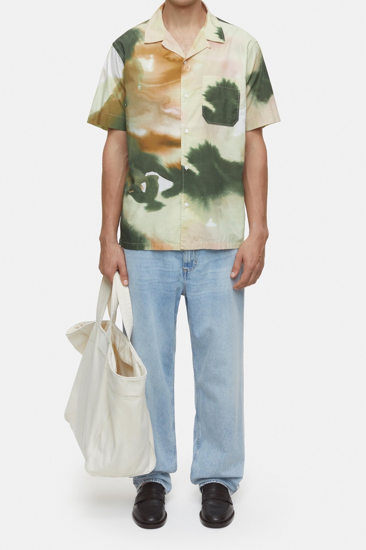 SHORT SLEEVED SHIRT SAGE TEA 3