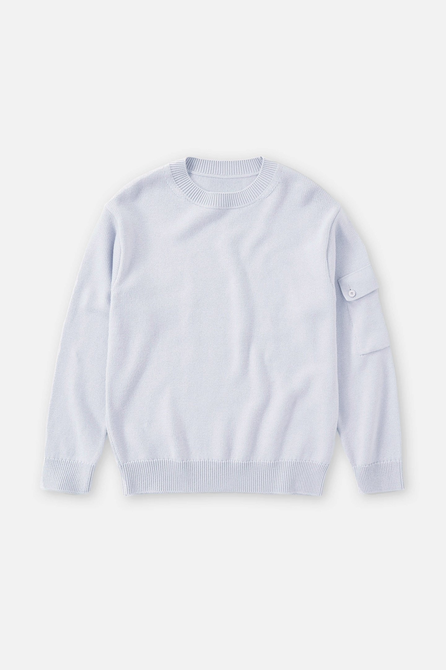 CREWNECK JUMPER KNITS FOG GREY 4