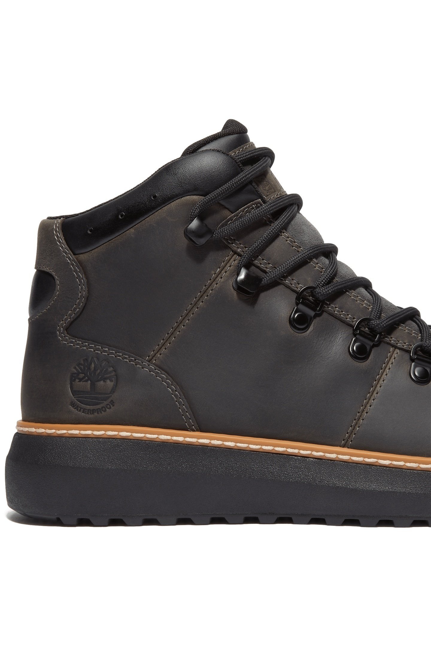 HUDSON ROAD MID LACE UP WATERPROOF CHUKKA BOOT DARK GREY FUL 3