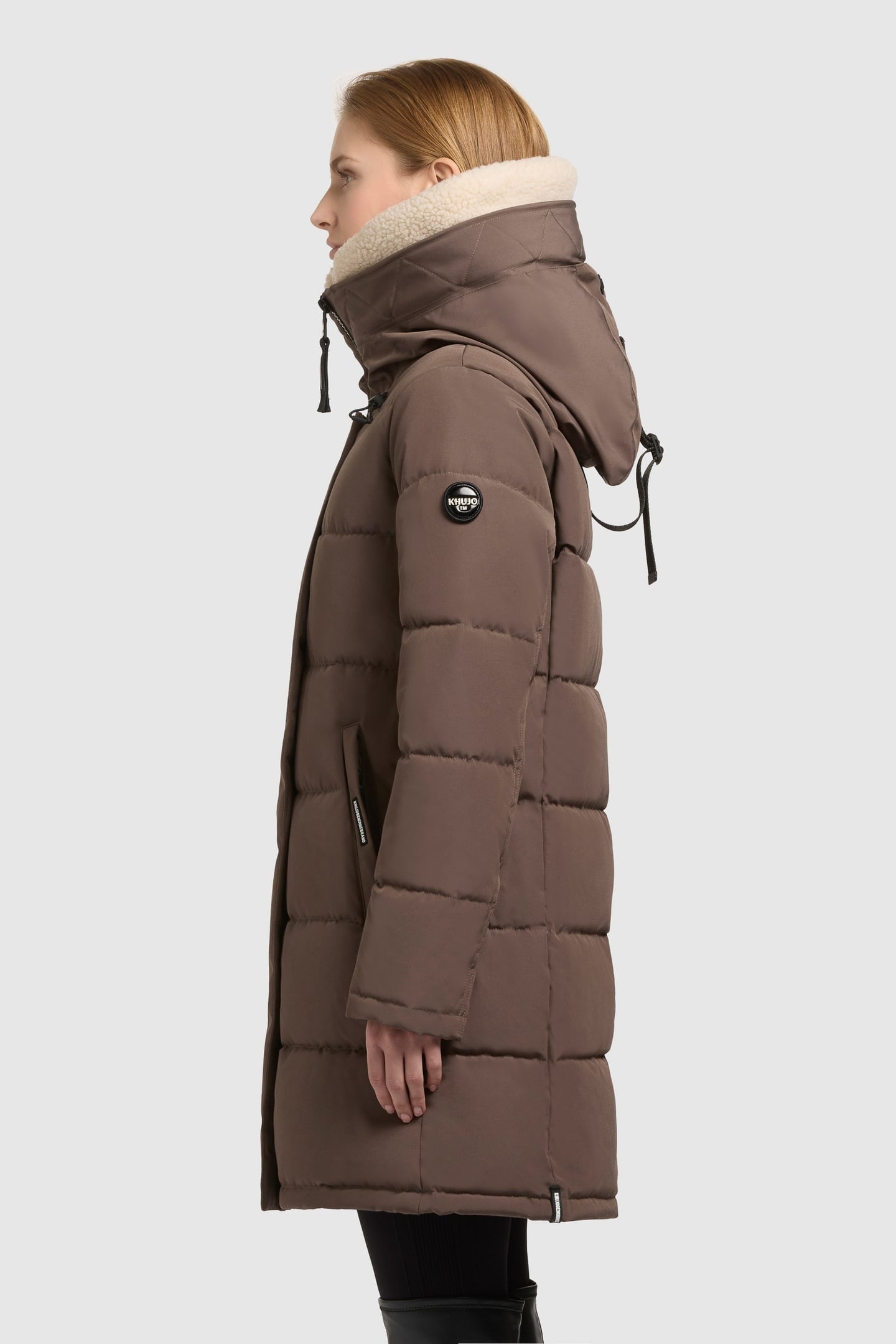 FALTD TEDDY COAT STONE TAUPE 5