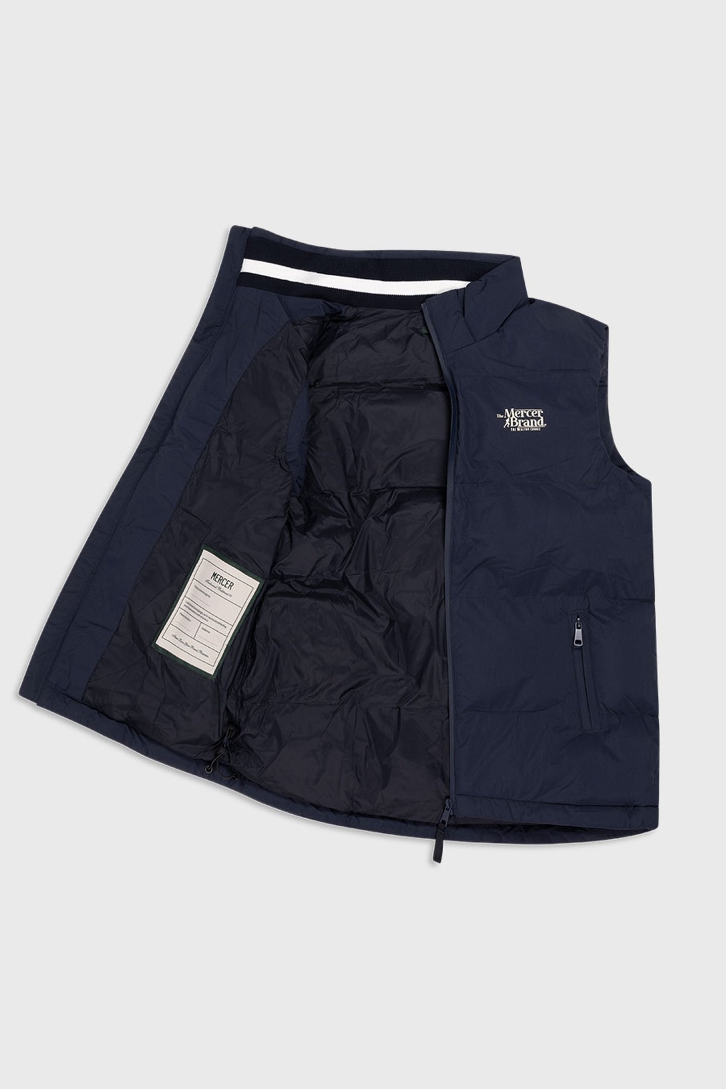THE MERCER BODYWARMER NAVY 4