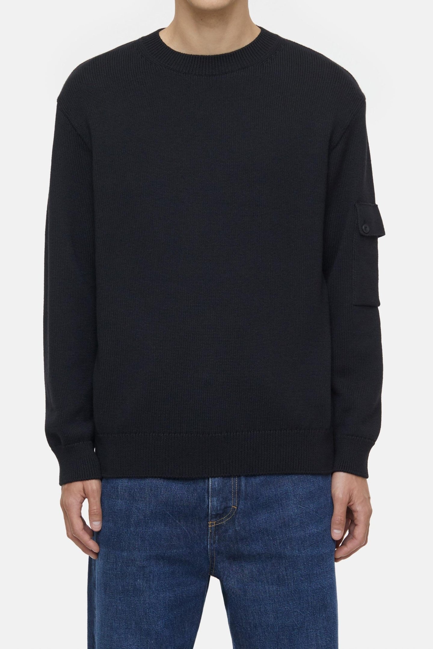 CREWNECK JUMPER KNITS BLACK 1