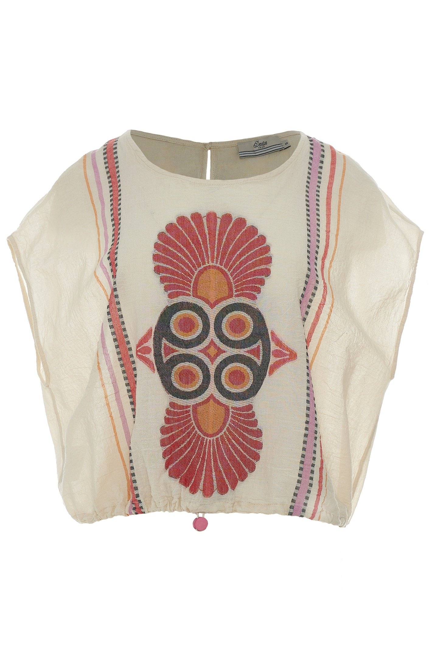 LOKI BLOUSE JACQUARD RED ORANGE 2