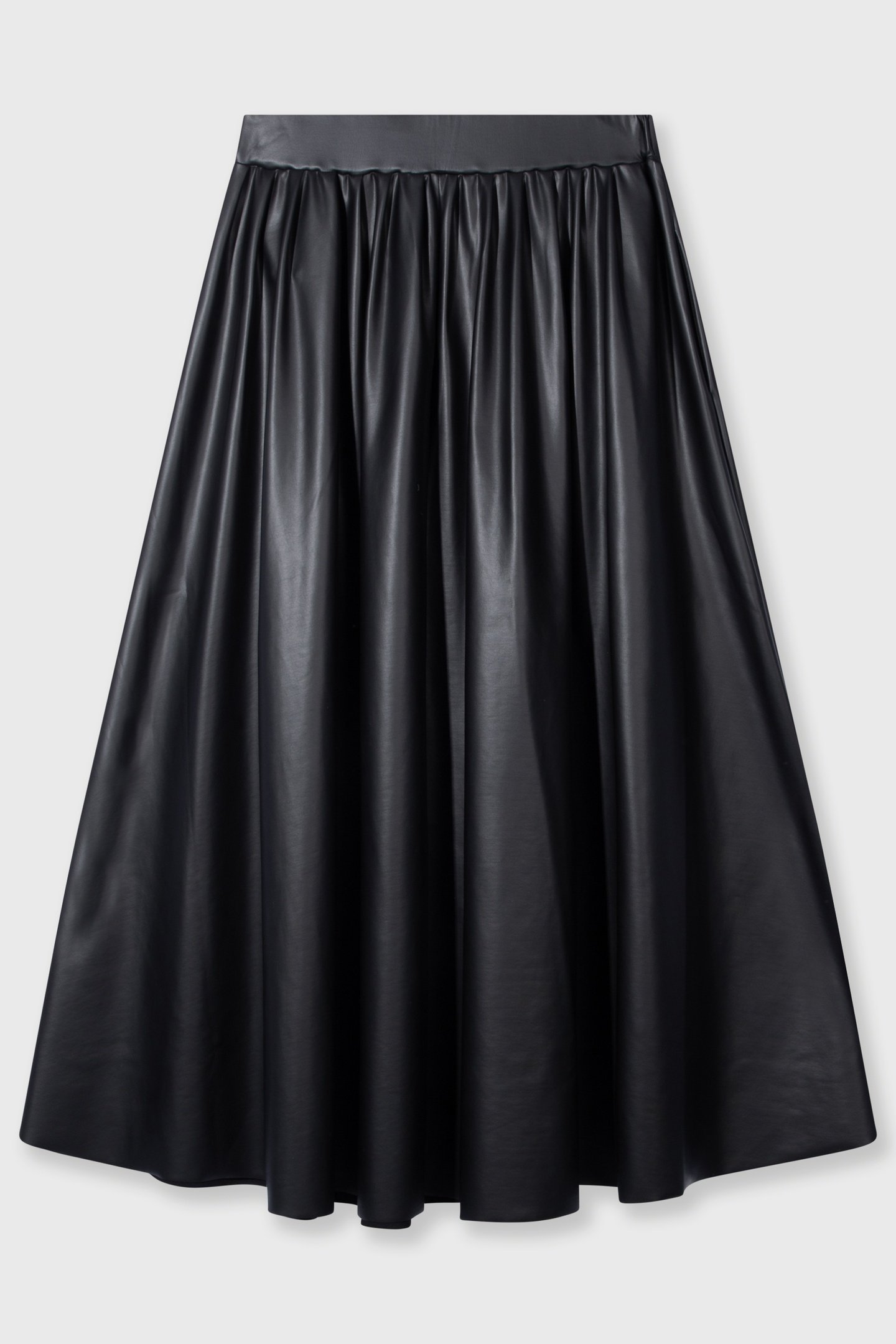 LEATHERLOOK PLEATED SKIRT 1012 5