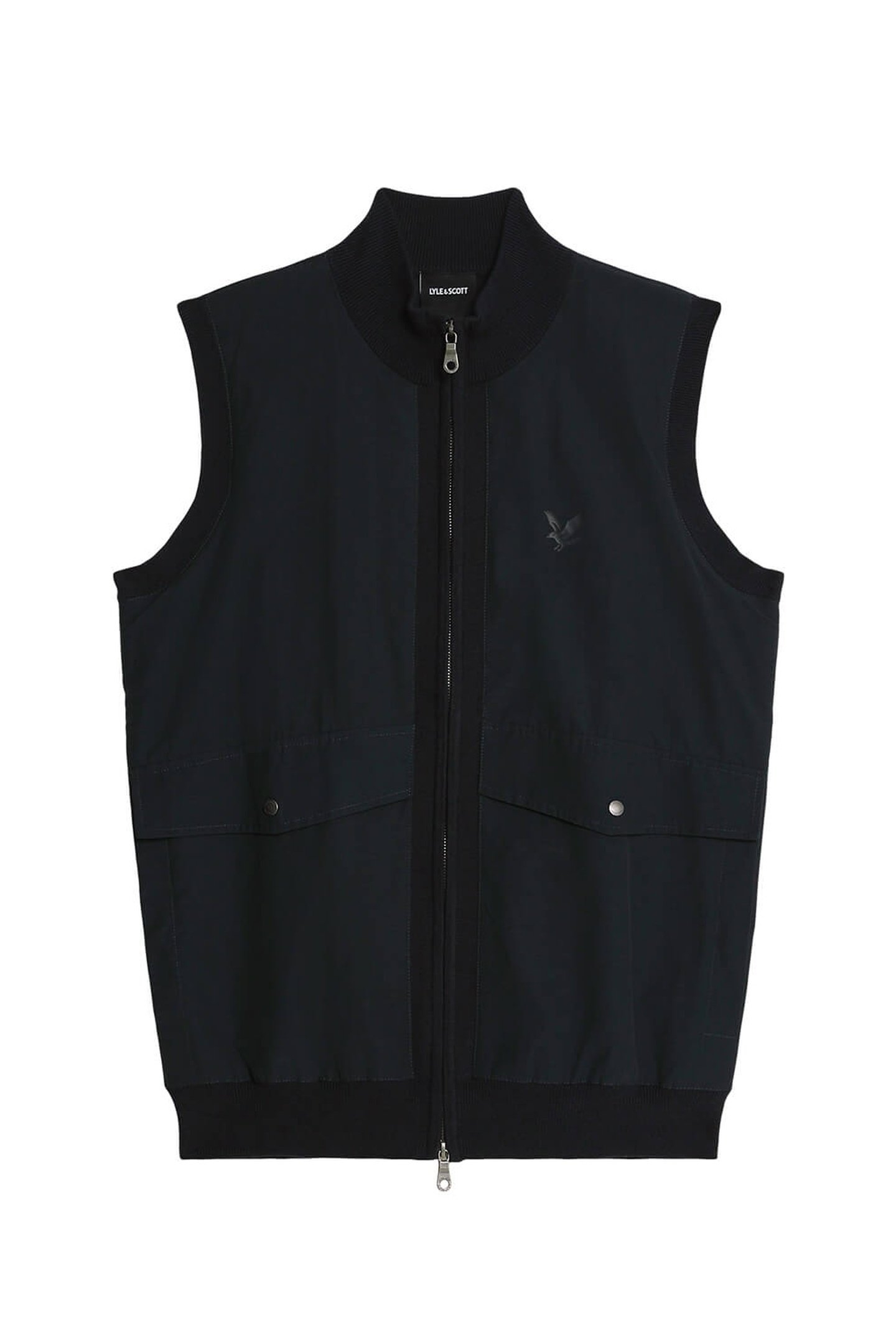 MILANO HYBRID FULL ZIP KNITTED VEST DARK NAVY 4