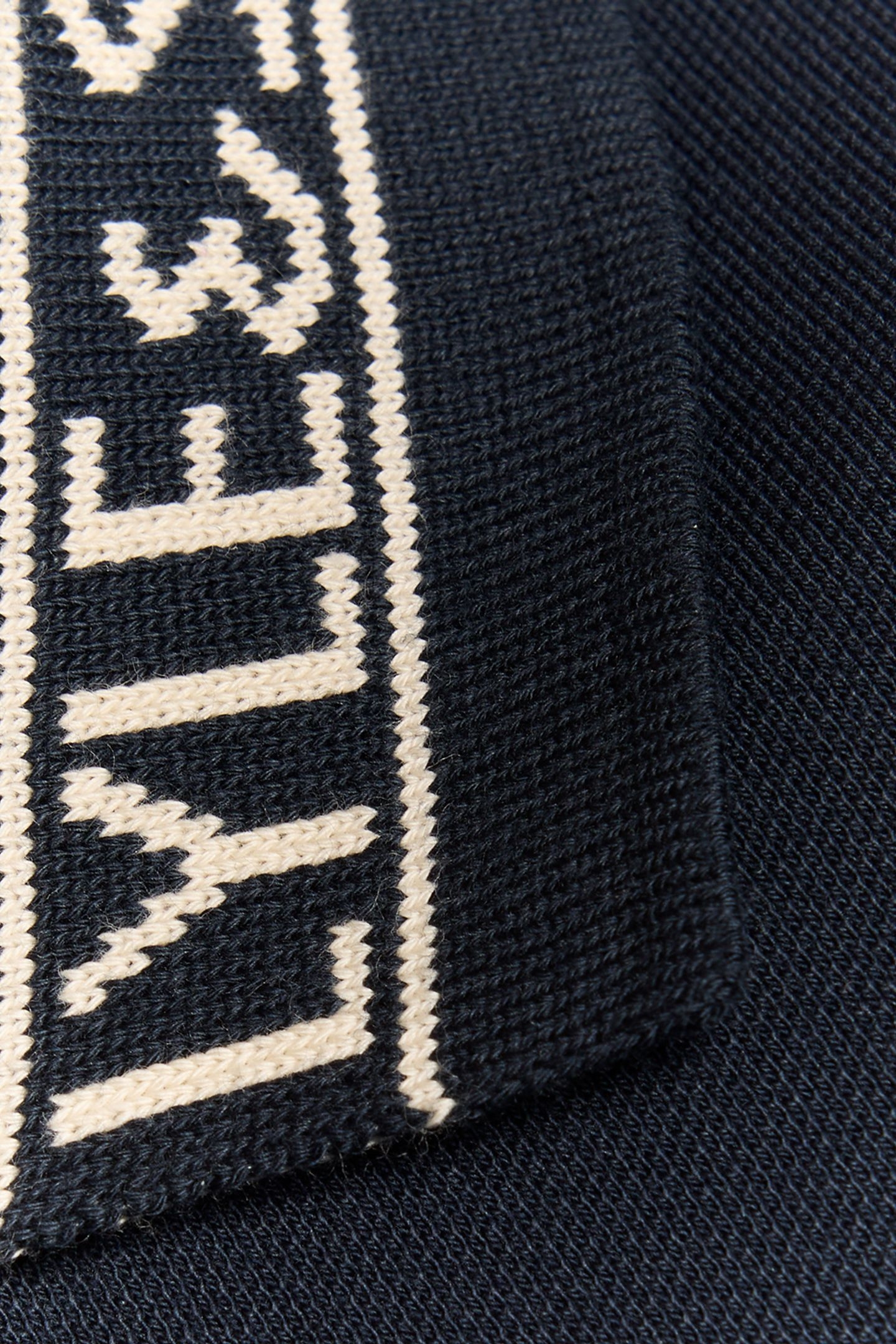 LOGO RIBBED POLO SHIRT DARK NAVY/BONE WHITE 4