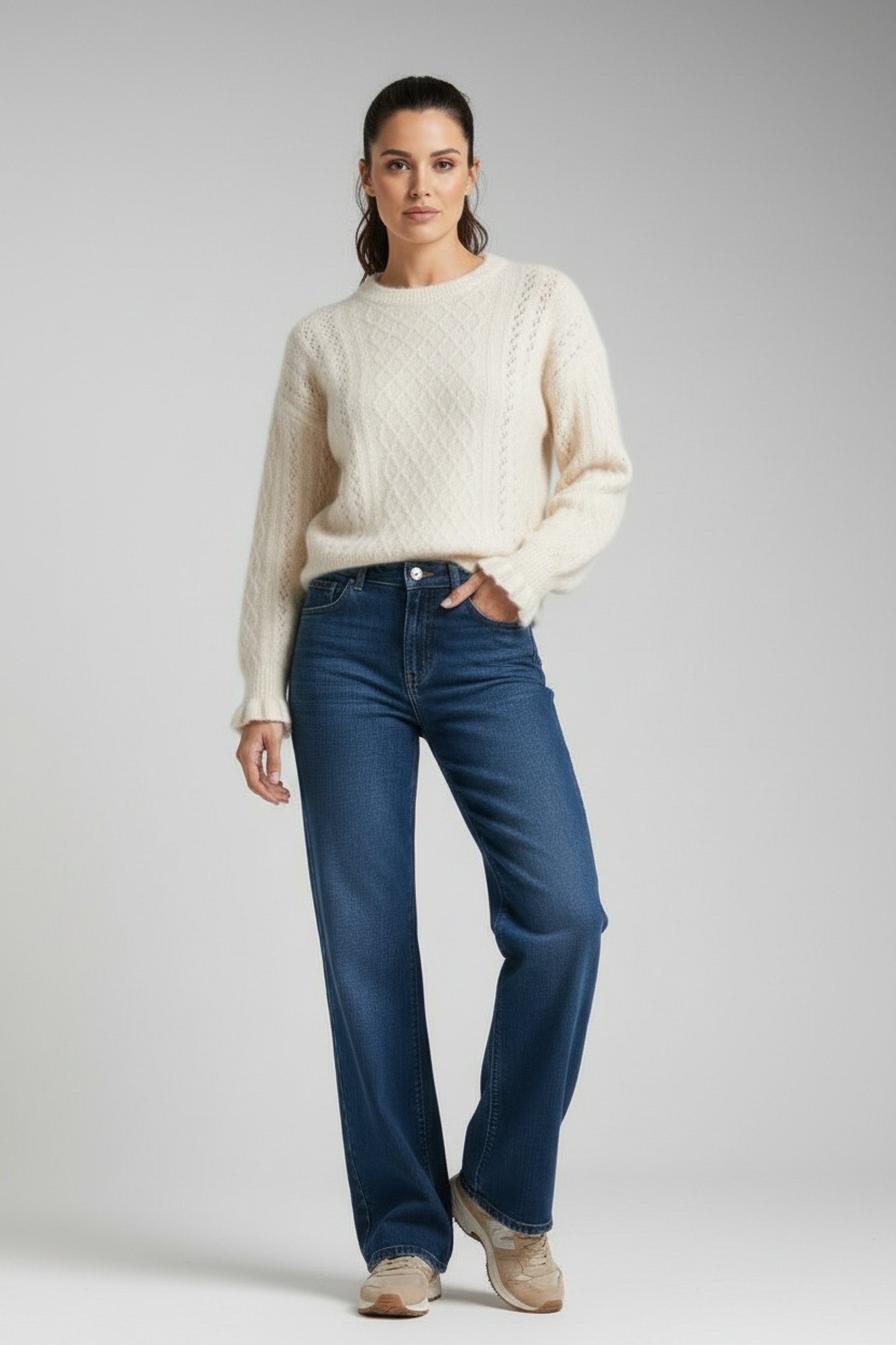 ANNA PULLOVER WOOL WHITE 3