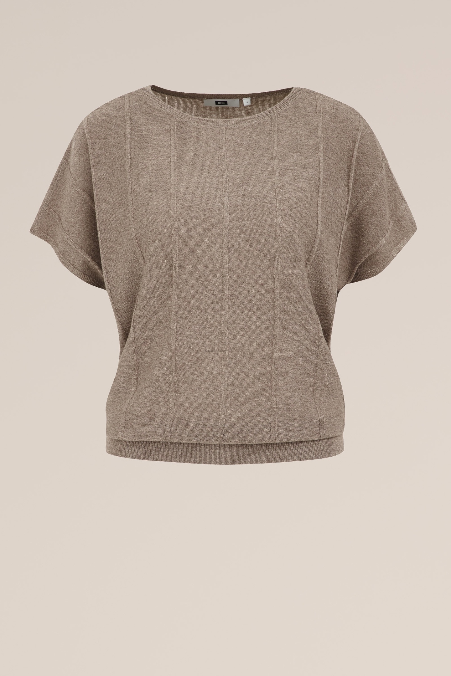 KNITTED PULLOVER LIGHT BROWN 4