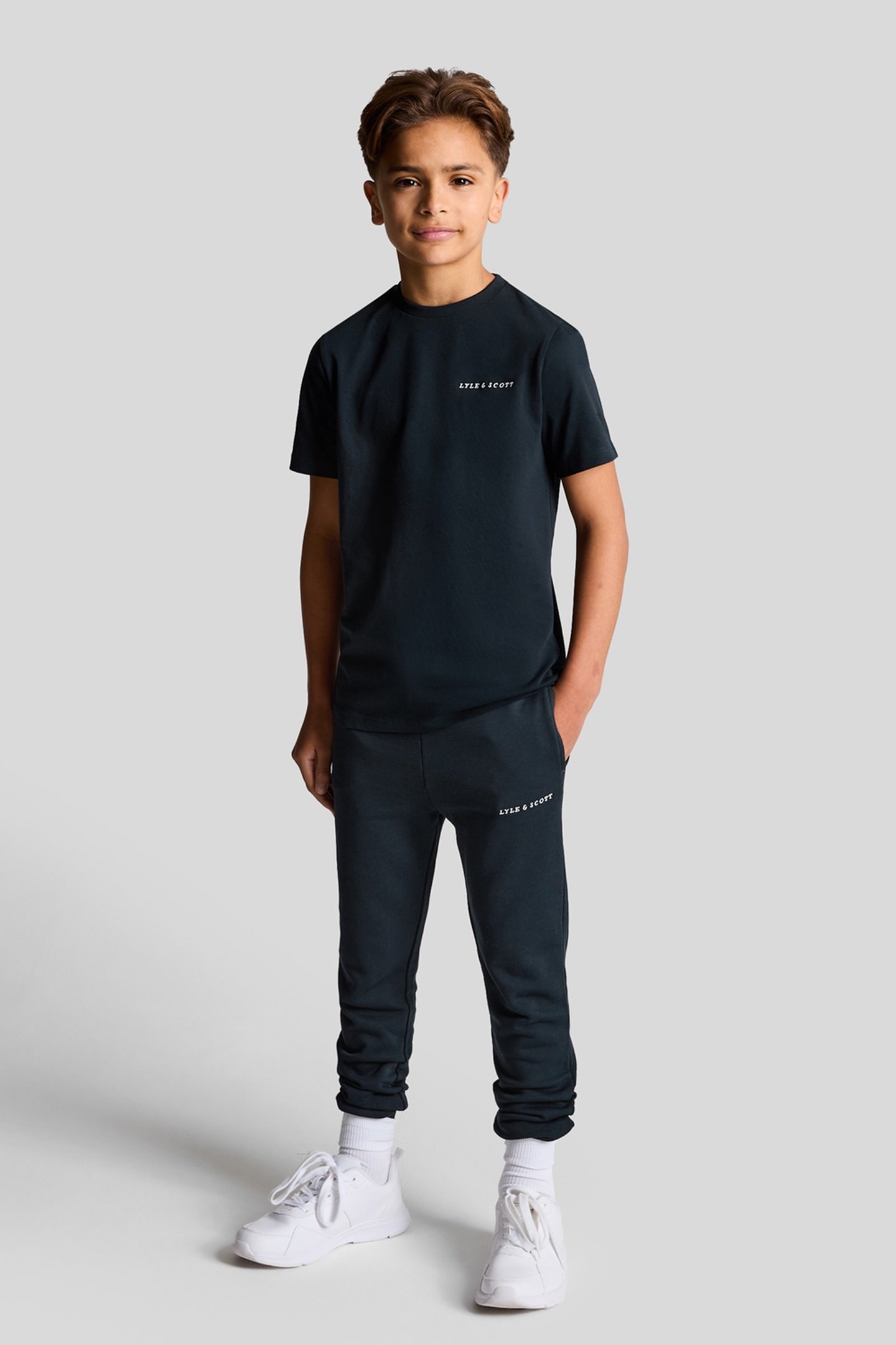 SCRIPT EMBROIDERED T-SHIRT DARK NAVY 2
