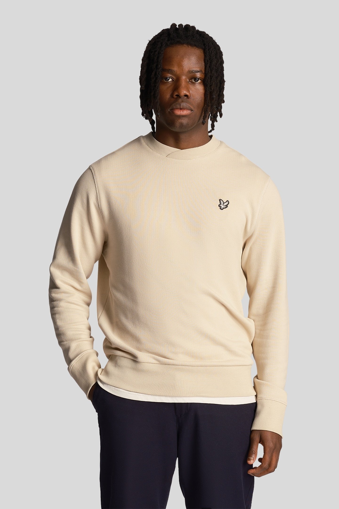 LOOPBACK UTILITY SWEATSHIRT DISCOVERY KHAKI 1