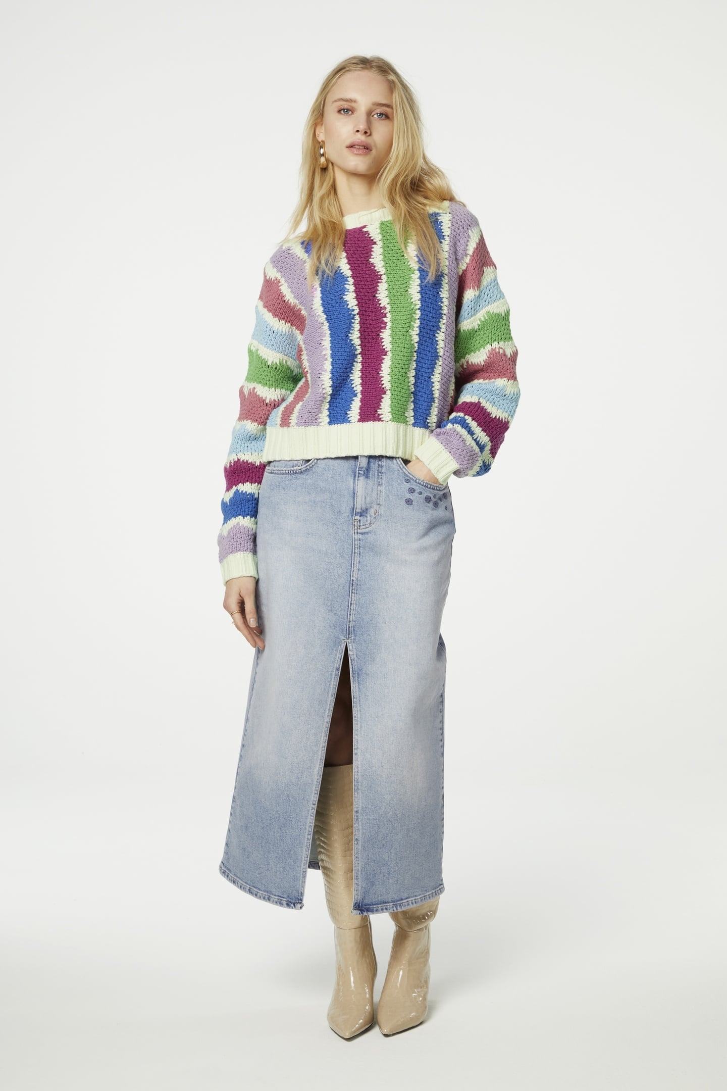 HEATH PULLOVER MULTI STRIPE 1