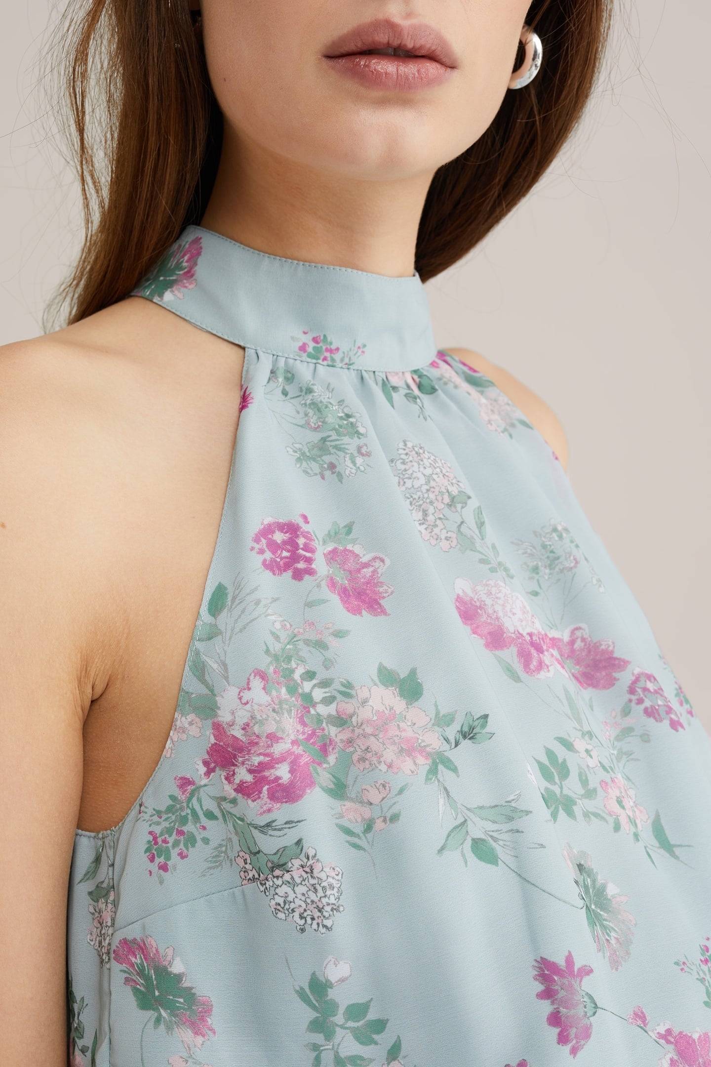 DRESS MID LENGTH LIGHT GREEN 6