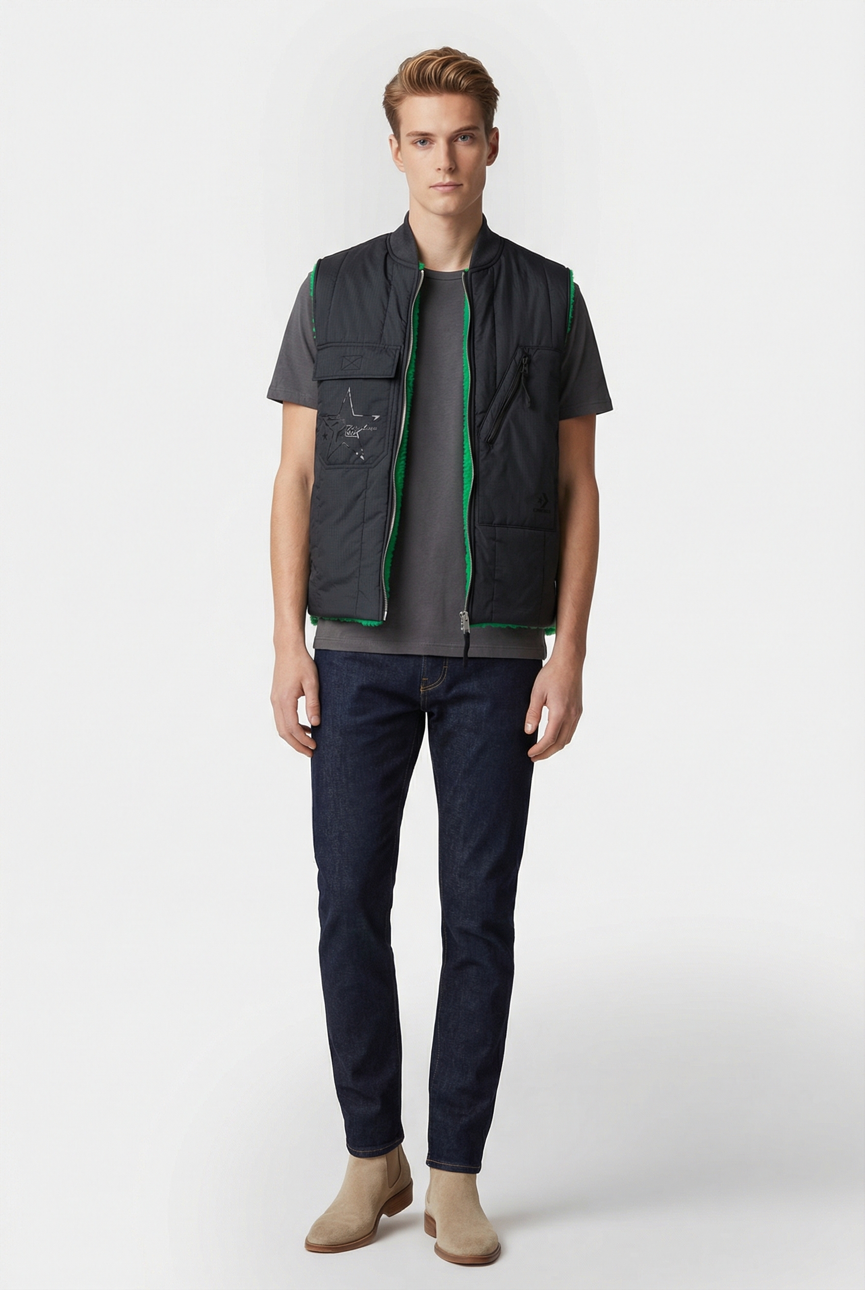 CONVERSE X PATTA – REVERSIBLE GRAPHIC VEST 2