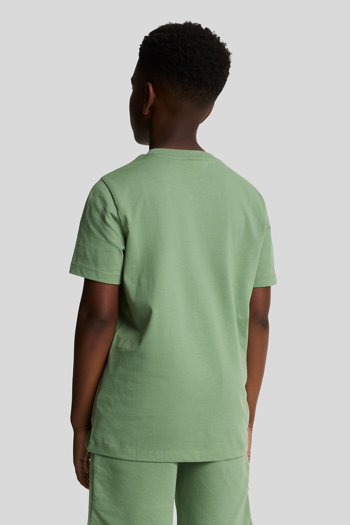 PLAIN T-SHIRT SMOKE GREEN 4
