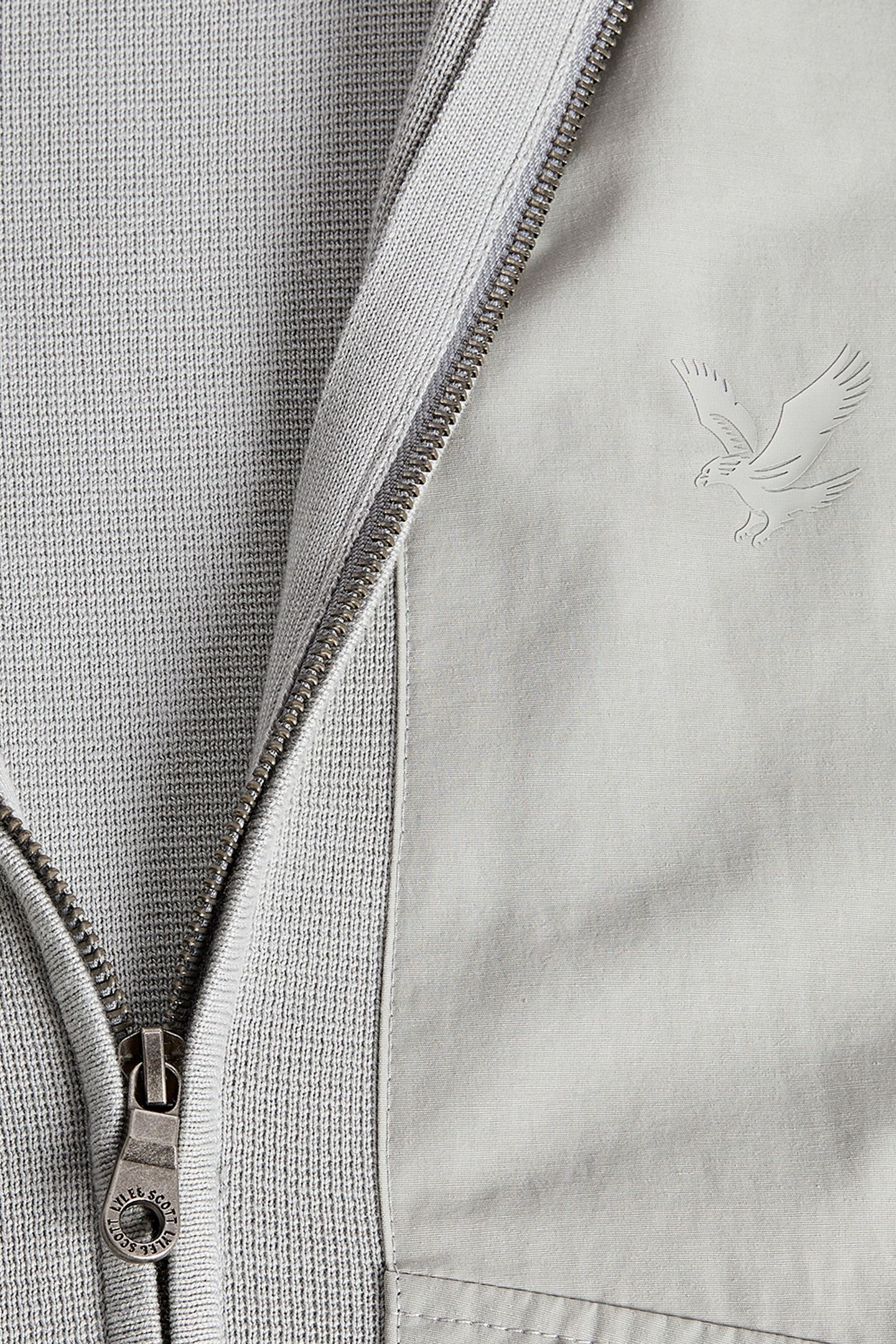 MILANO HYBRID FULL ZIP KNITTED JACKET GREY MIRAGE 6