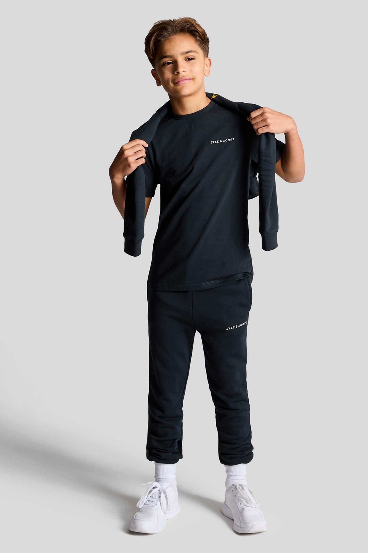 SCRIPT EMBROIDERED SWEATPANT DARK NAVY 1