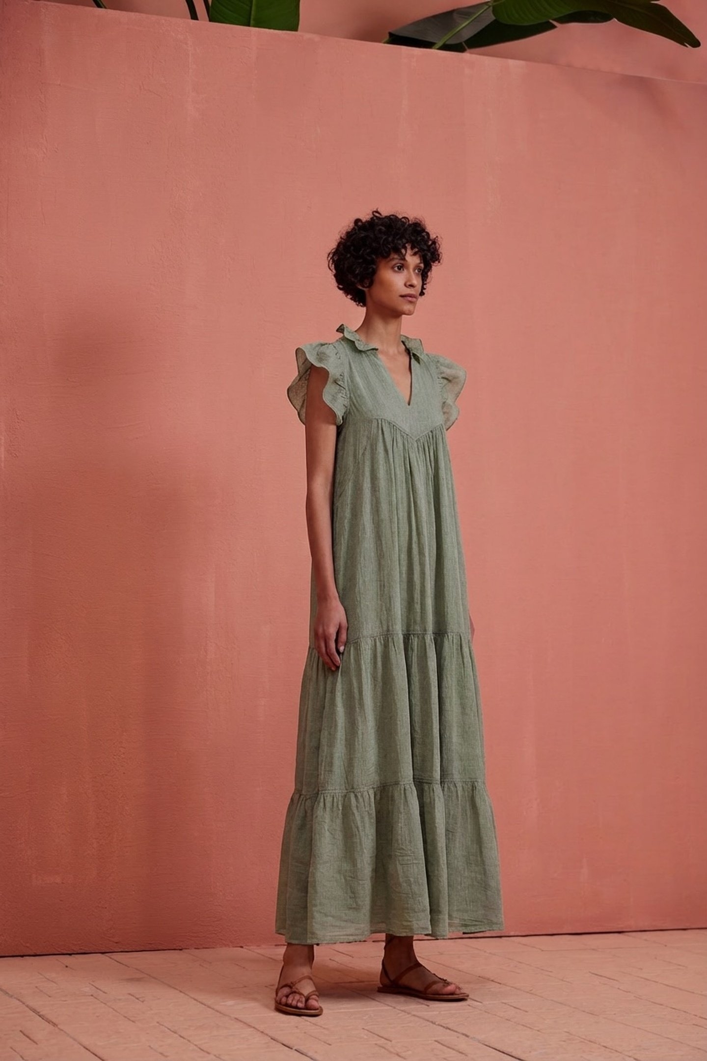 TERRIFIC LONG DRESS GAZE KHAKI 3