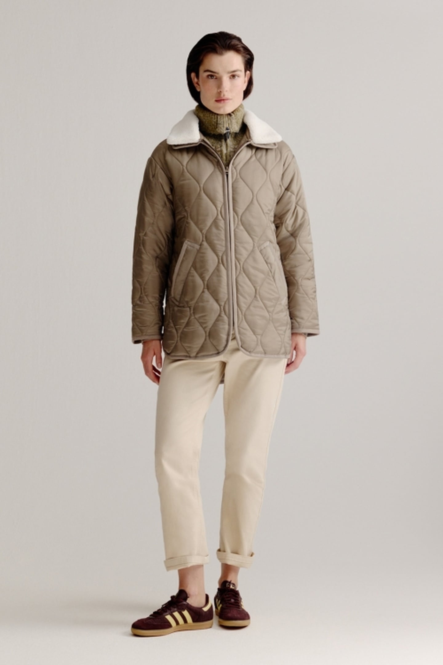LINDO COAT LIGHT KHAKI 1
