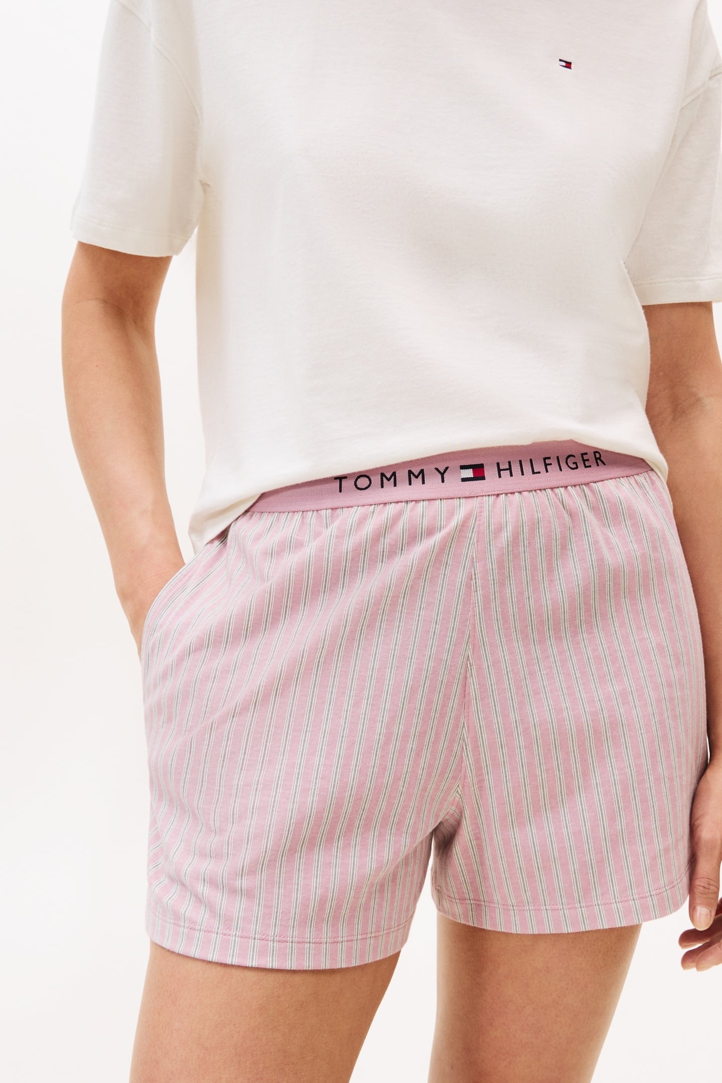 SHORTSLEEVE PYJAMA SHORT SET IVORY 6