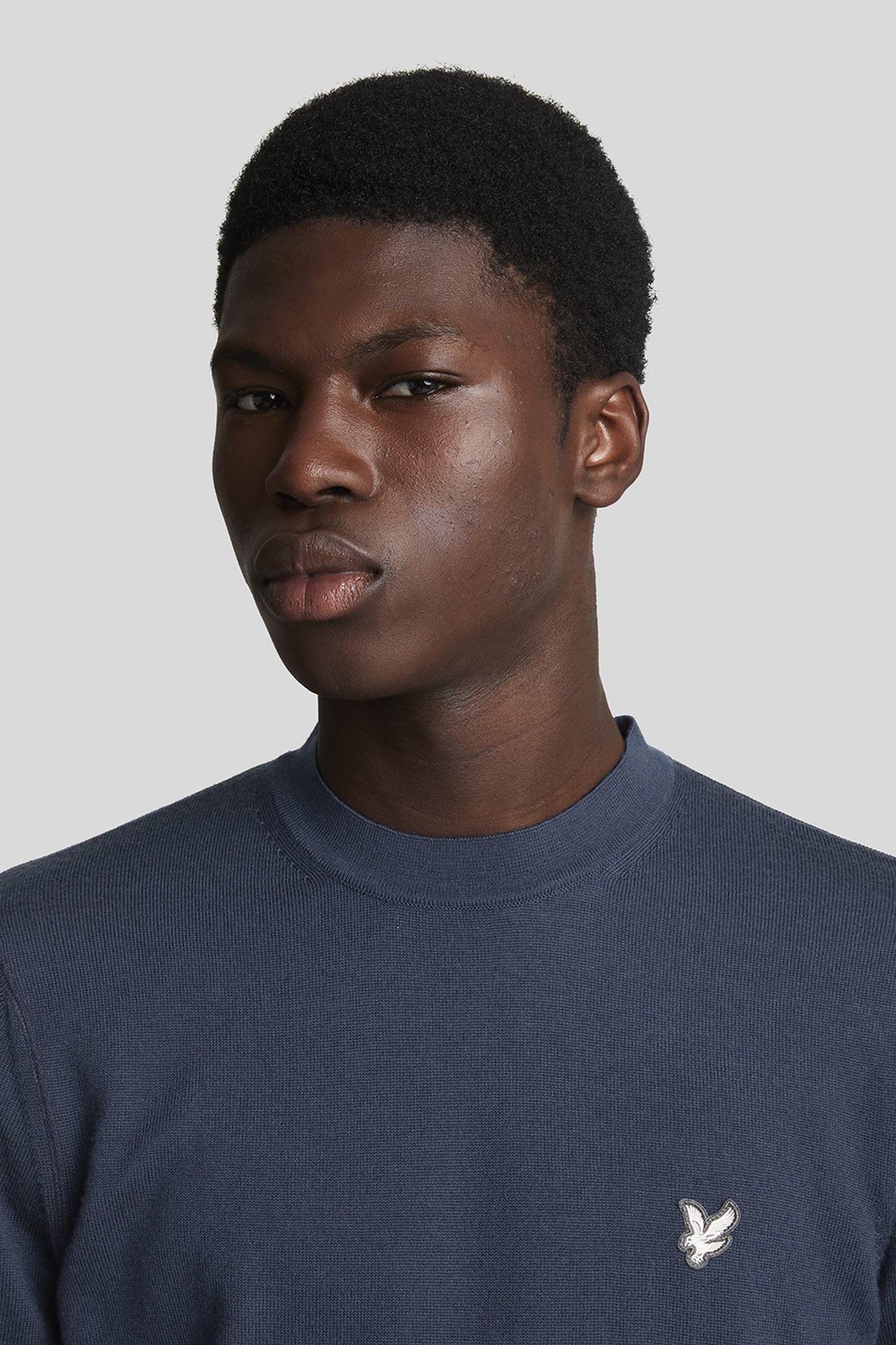 MERINO CREW NECK JUMPER MIDNIGHT NAVY 5