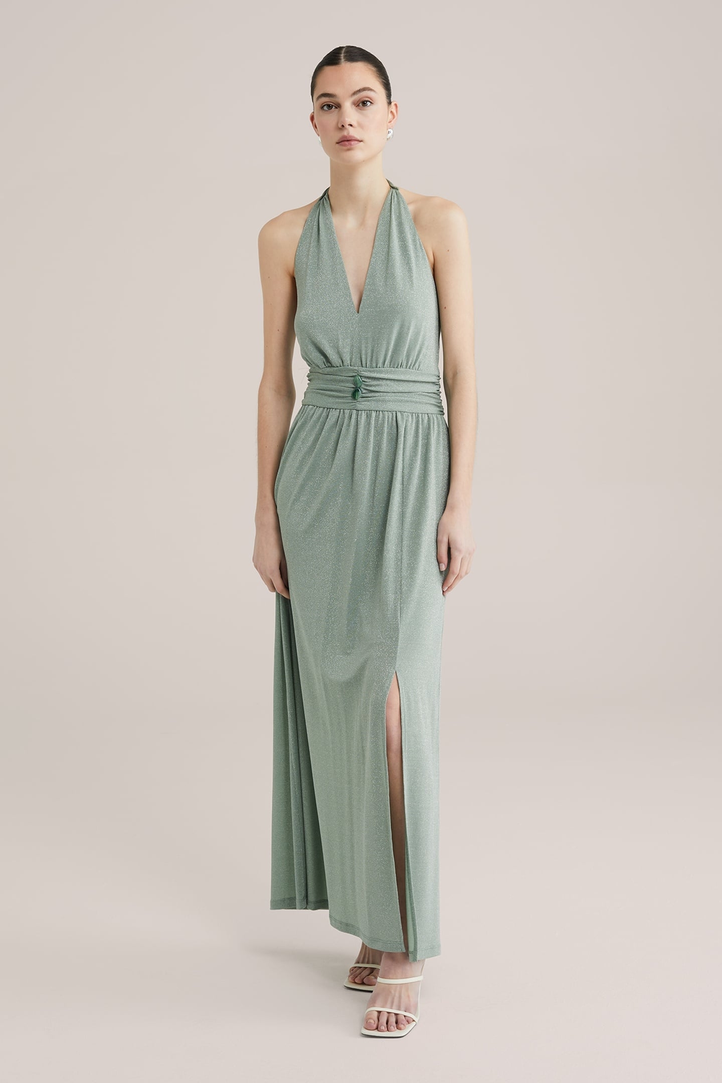 DRESS MAXI LENGTH LIGHT GREEN 7