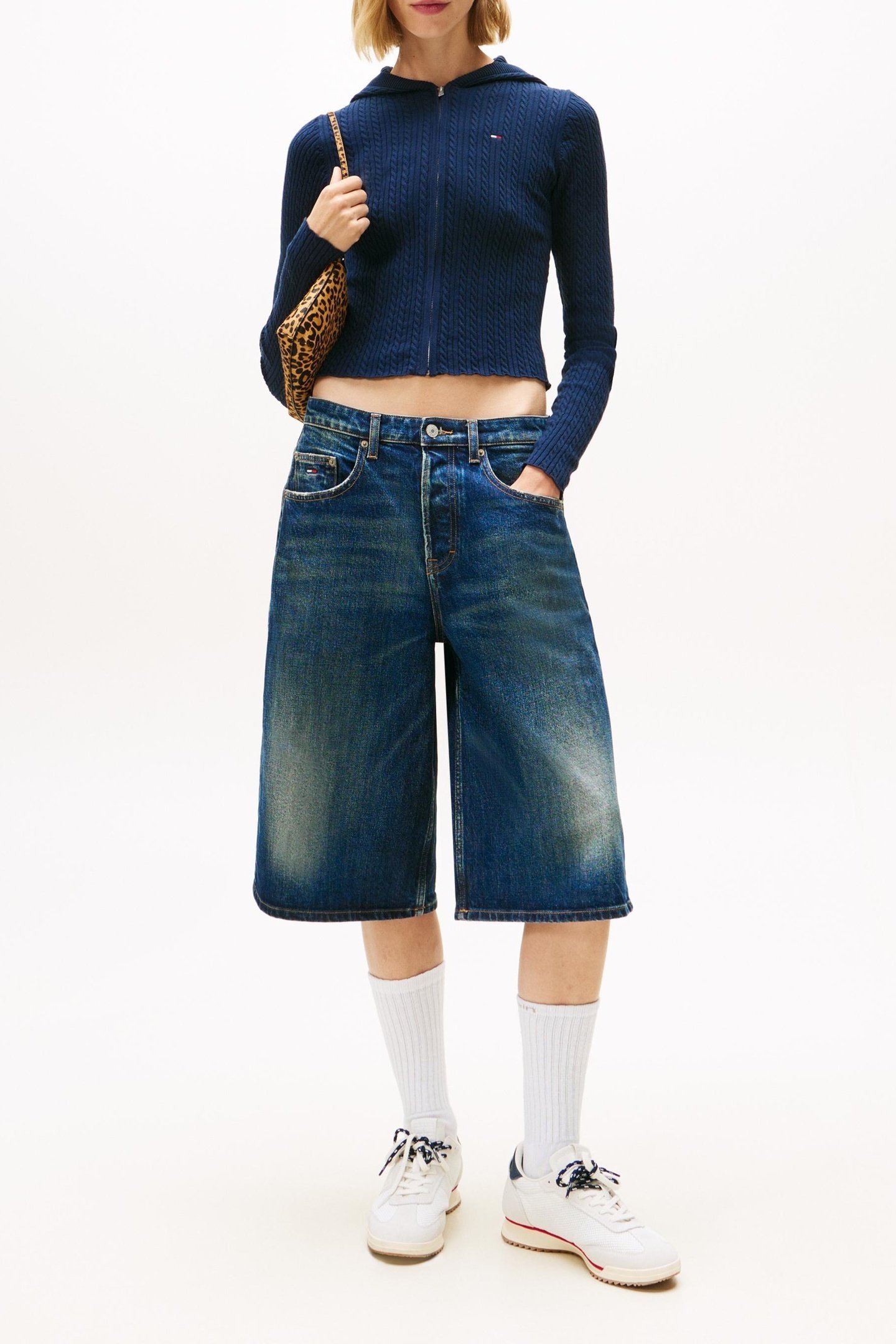 ESSENTIAL ZIPPER THROUGH HOODIE DARK NIGHT NAVY 2