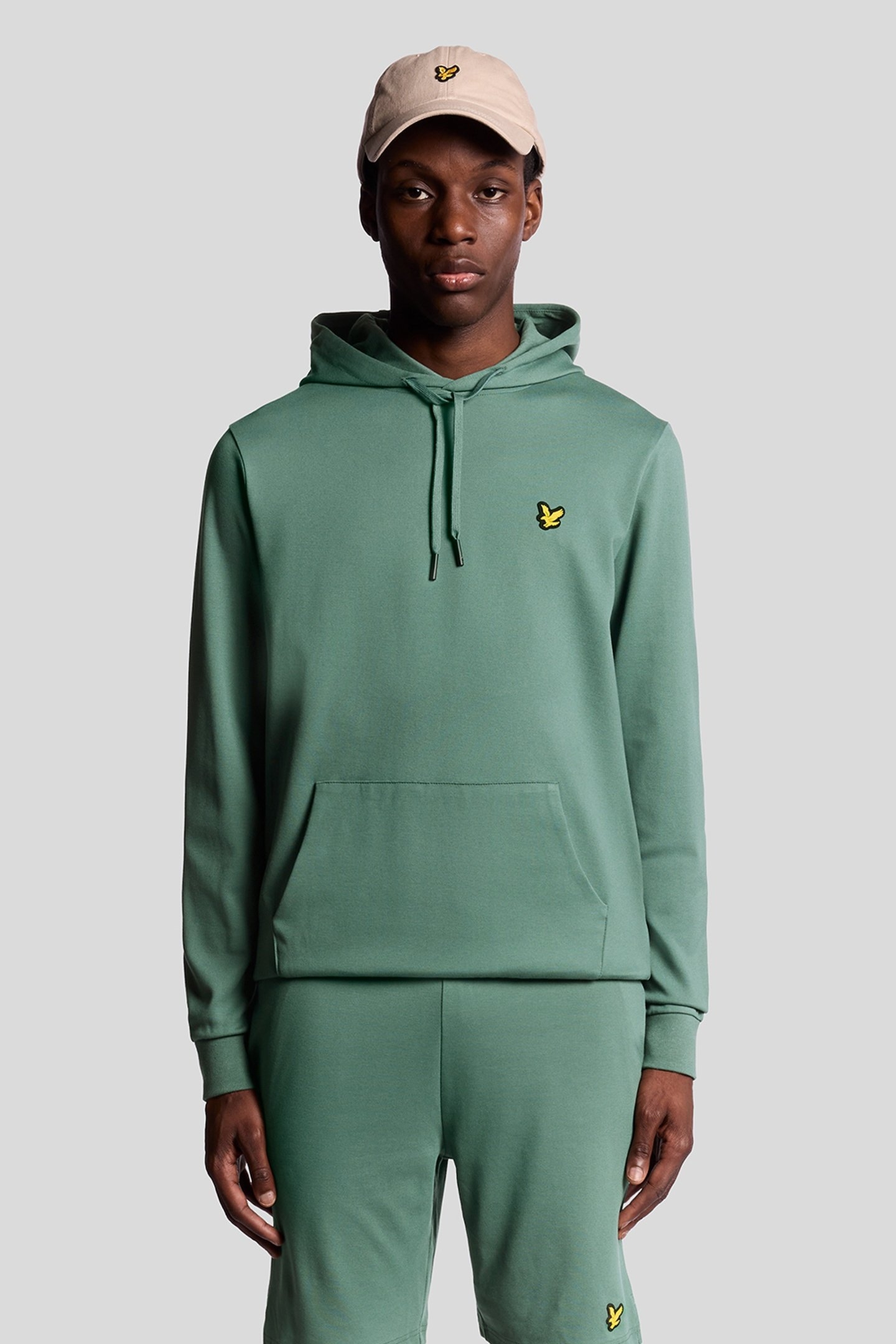 FLY FLEECE HOODIE SILVER PINE 2