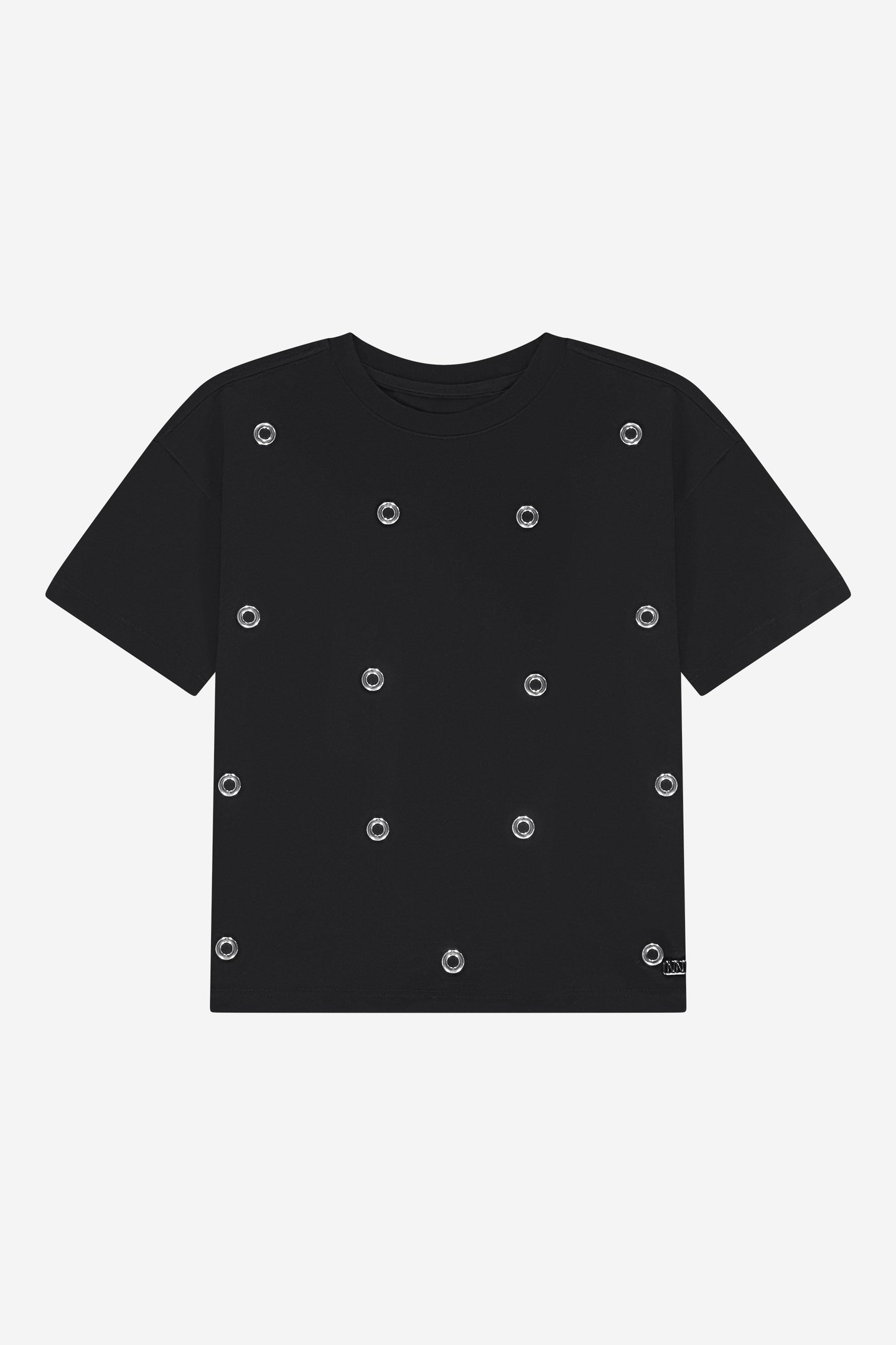 EYELET T-SHIRT BLACK 3