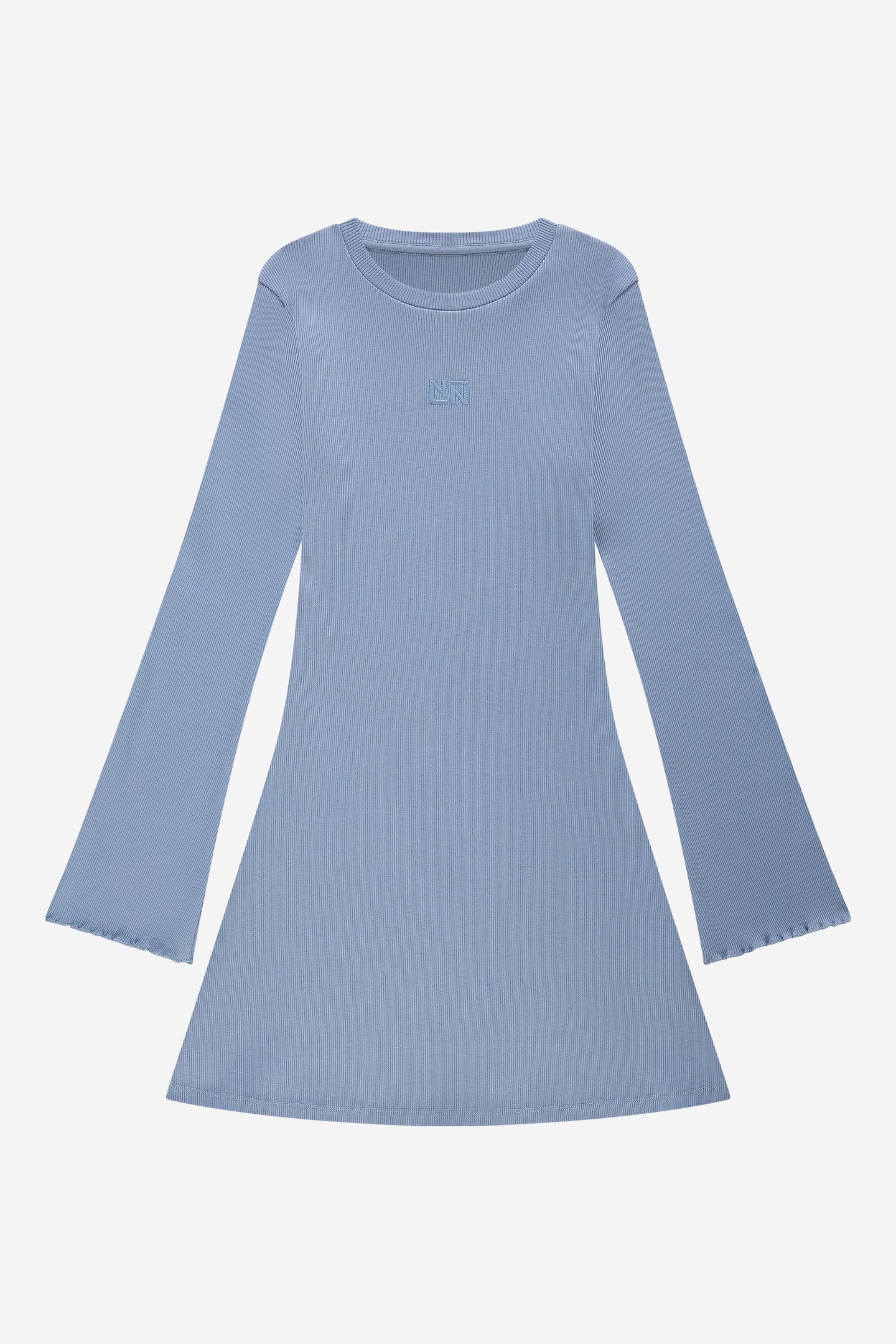 SYLVIA RIB DRESS MAYA BLUE 3