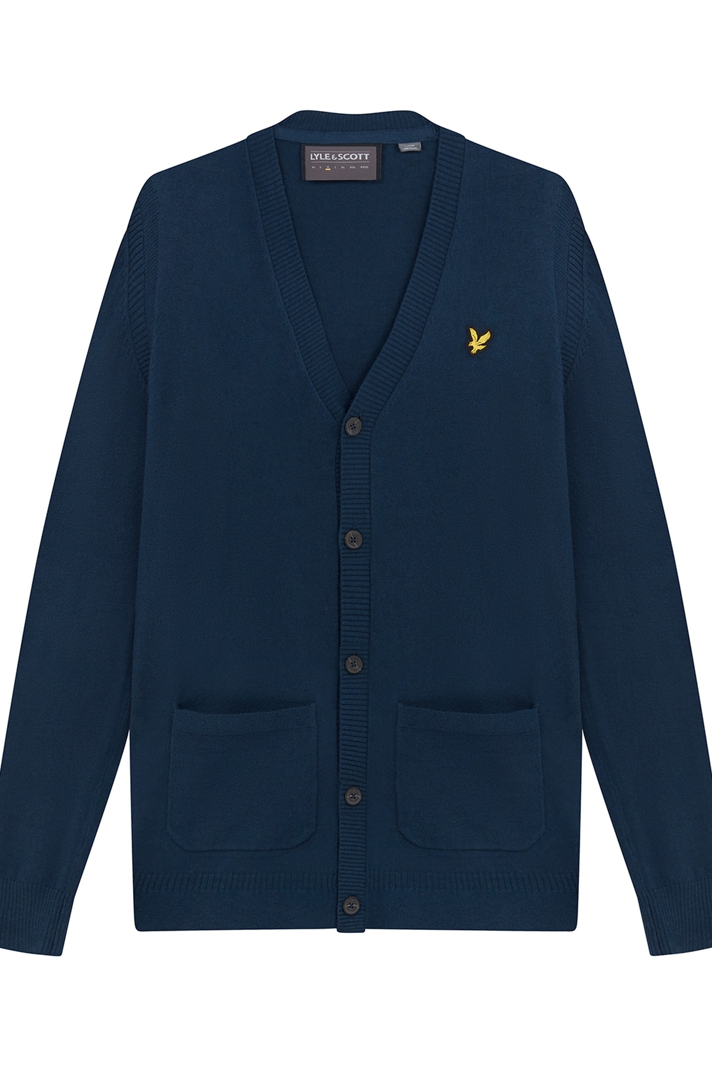 GUERNSEY GOLF CARDIGAN LIGHT NAVY 4