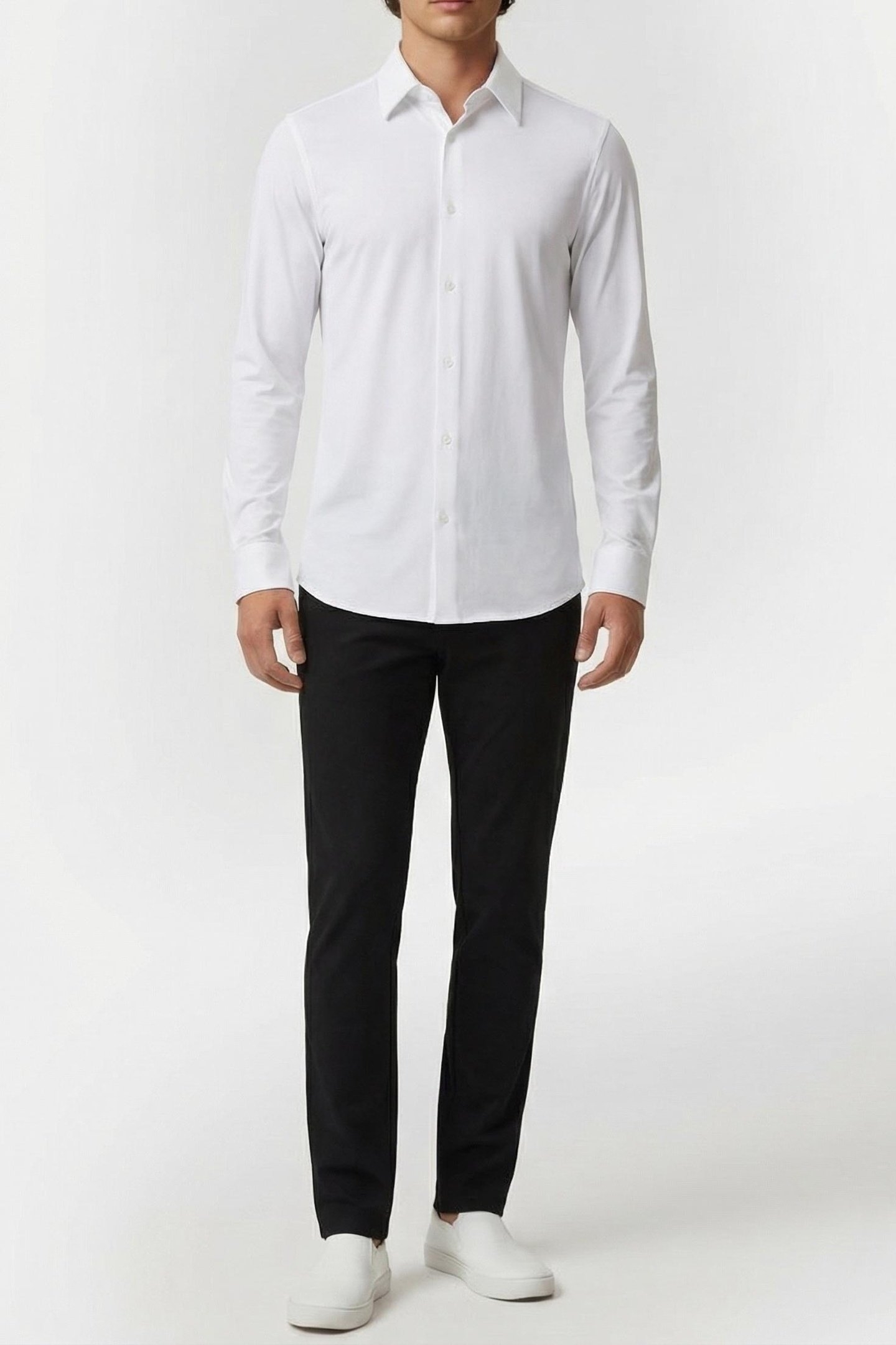 MARCIANO BY GUESS FREDERIC NEW COLLAR PURE WHITE 1