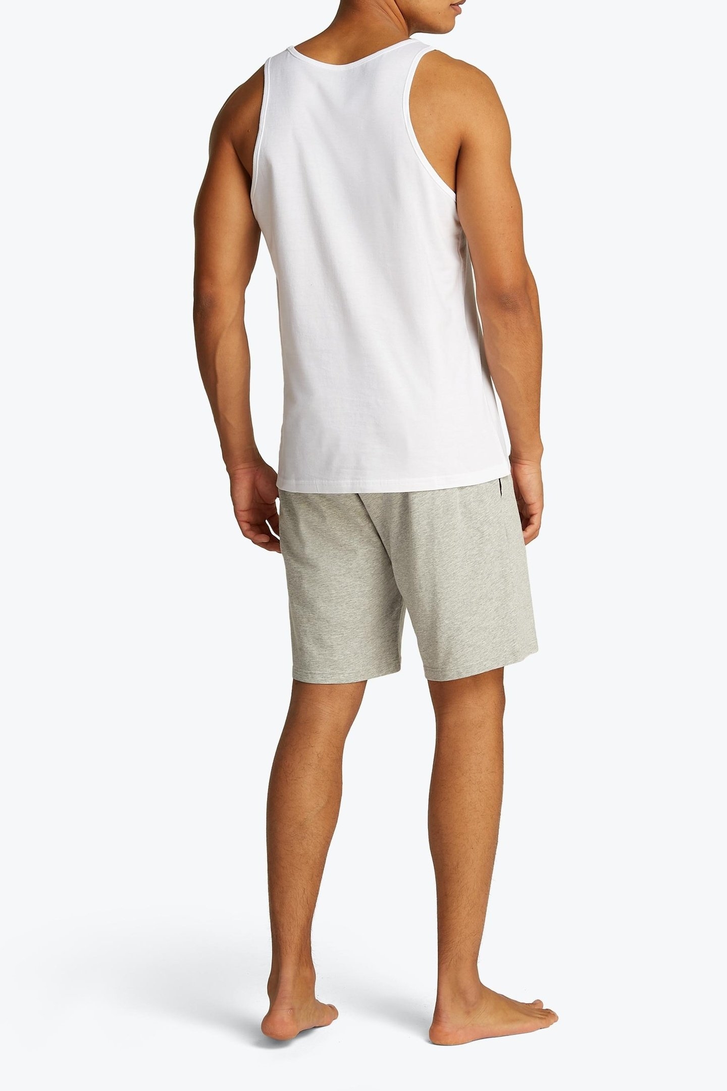 3-PACK ROUND NECK TANK TOPS WHITE 5