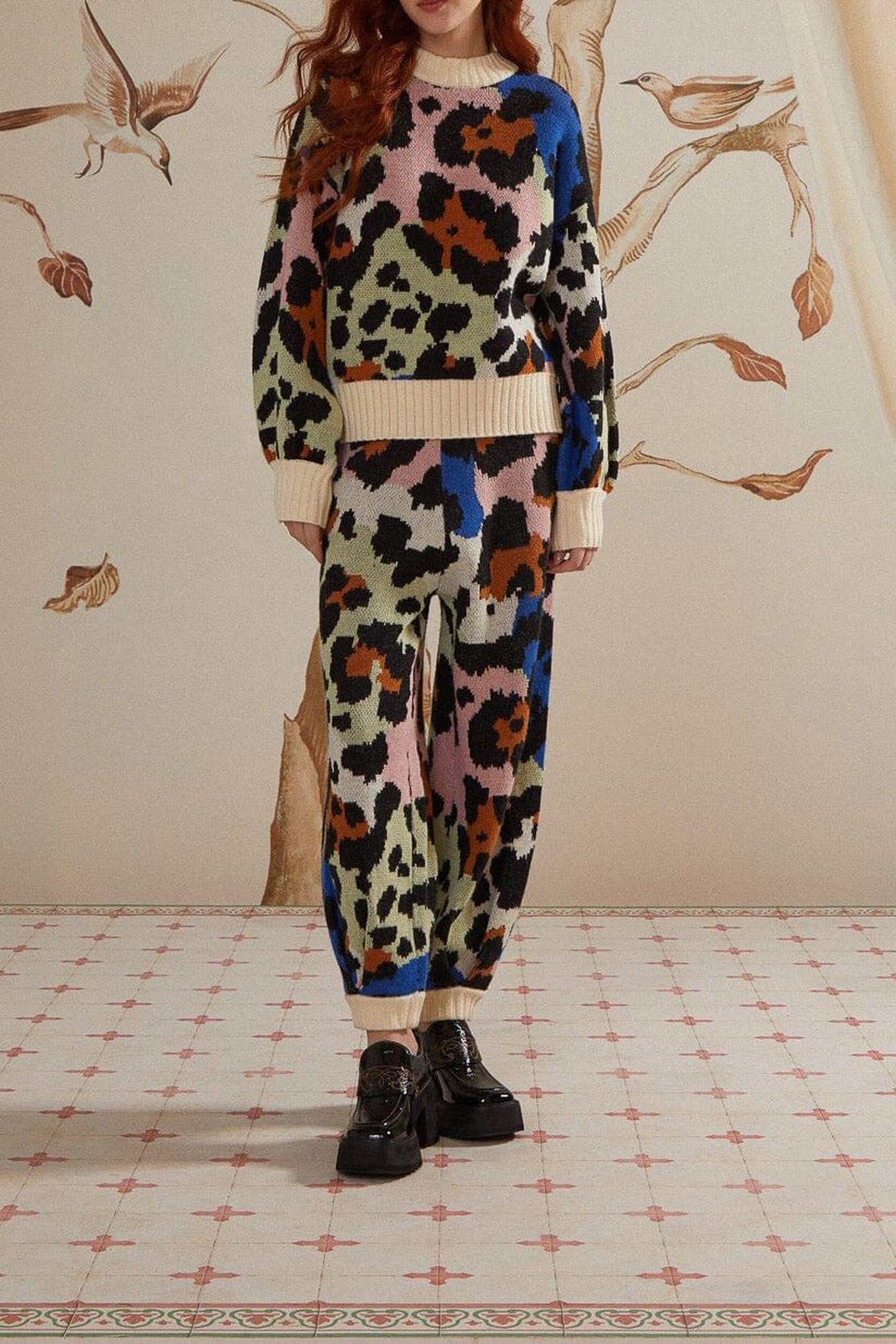 COLORFUL LEOPARDS KNIT PANTS 5